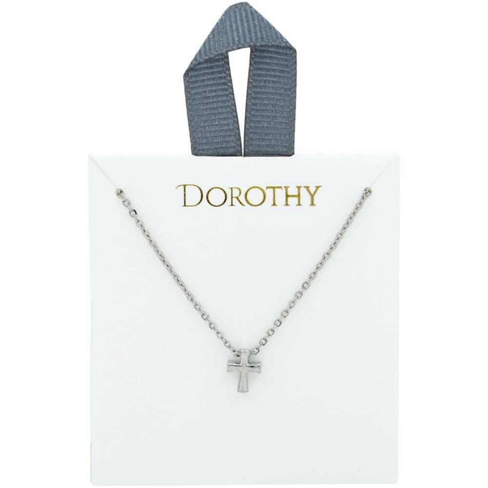 Silver Mini Cross Necklace