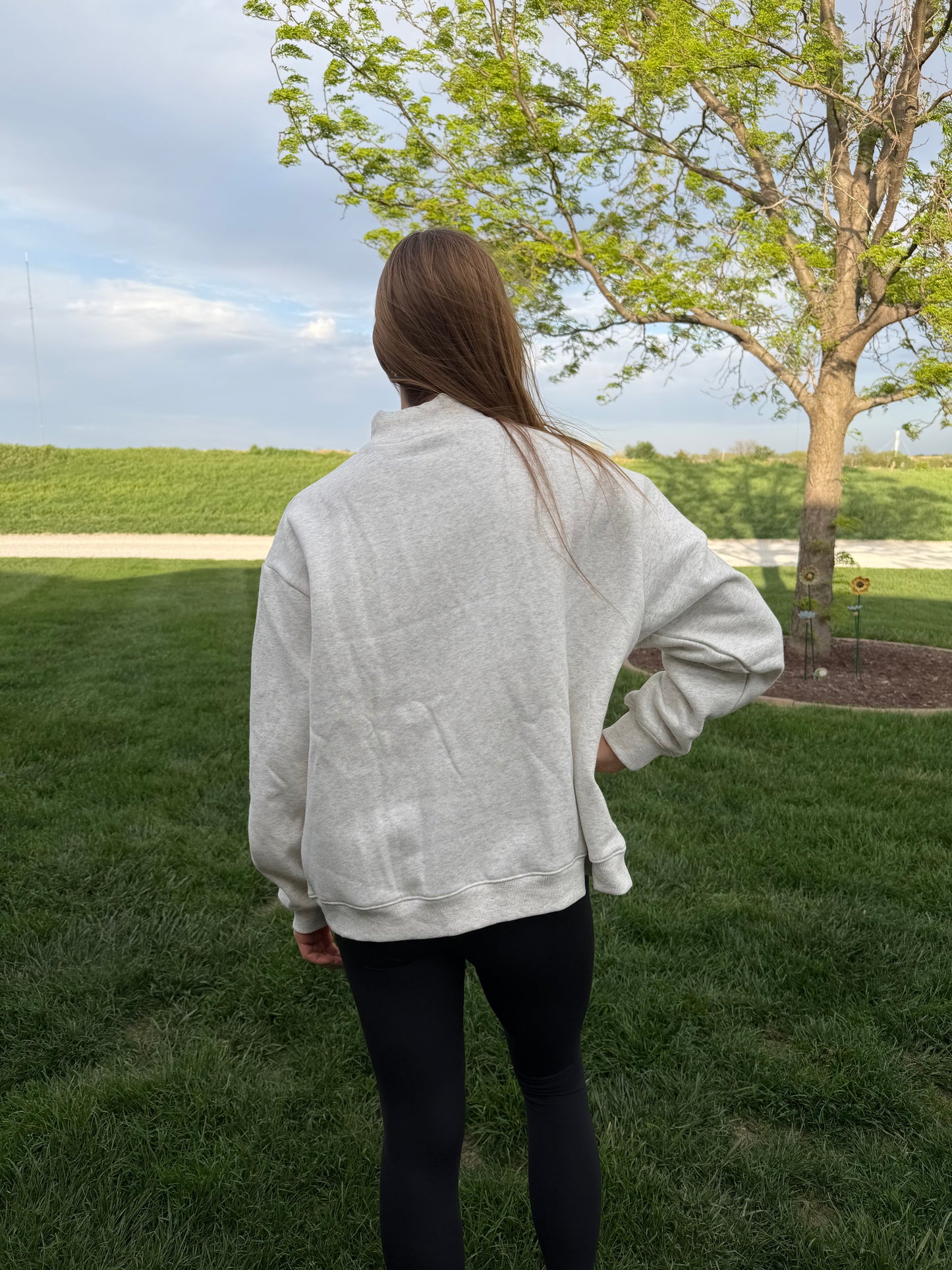 USA Applique Mock Neck