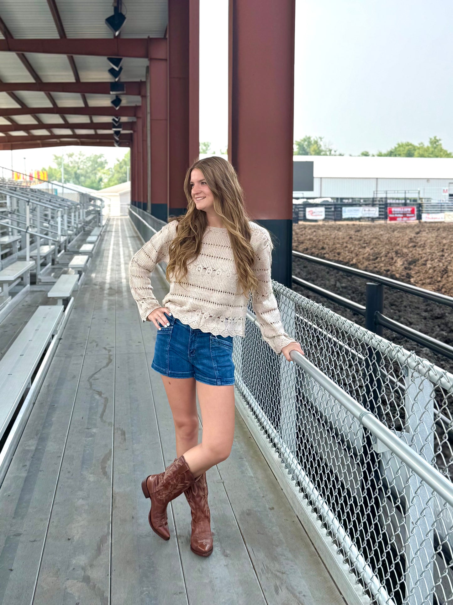 Open Knit Pullover