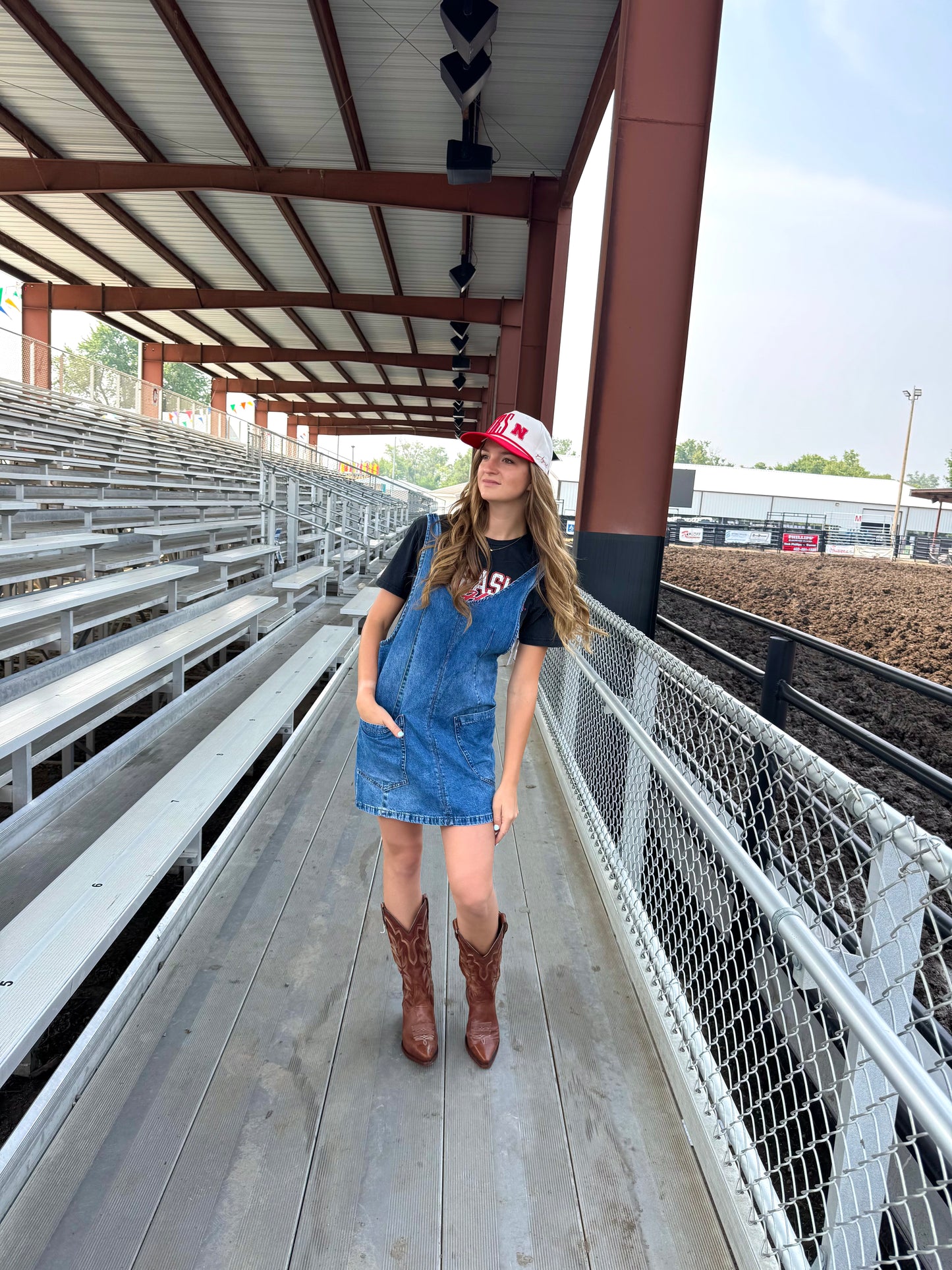 Denim Overall Dress