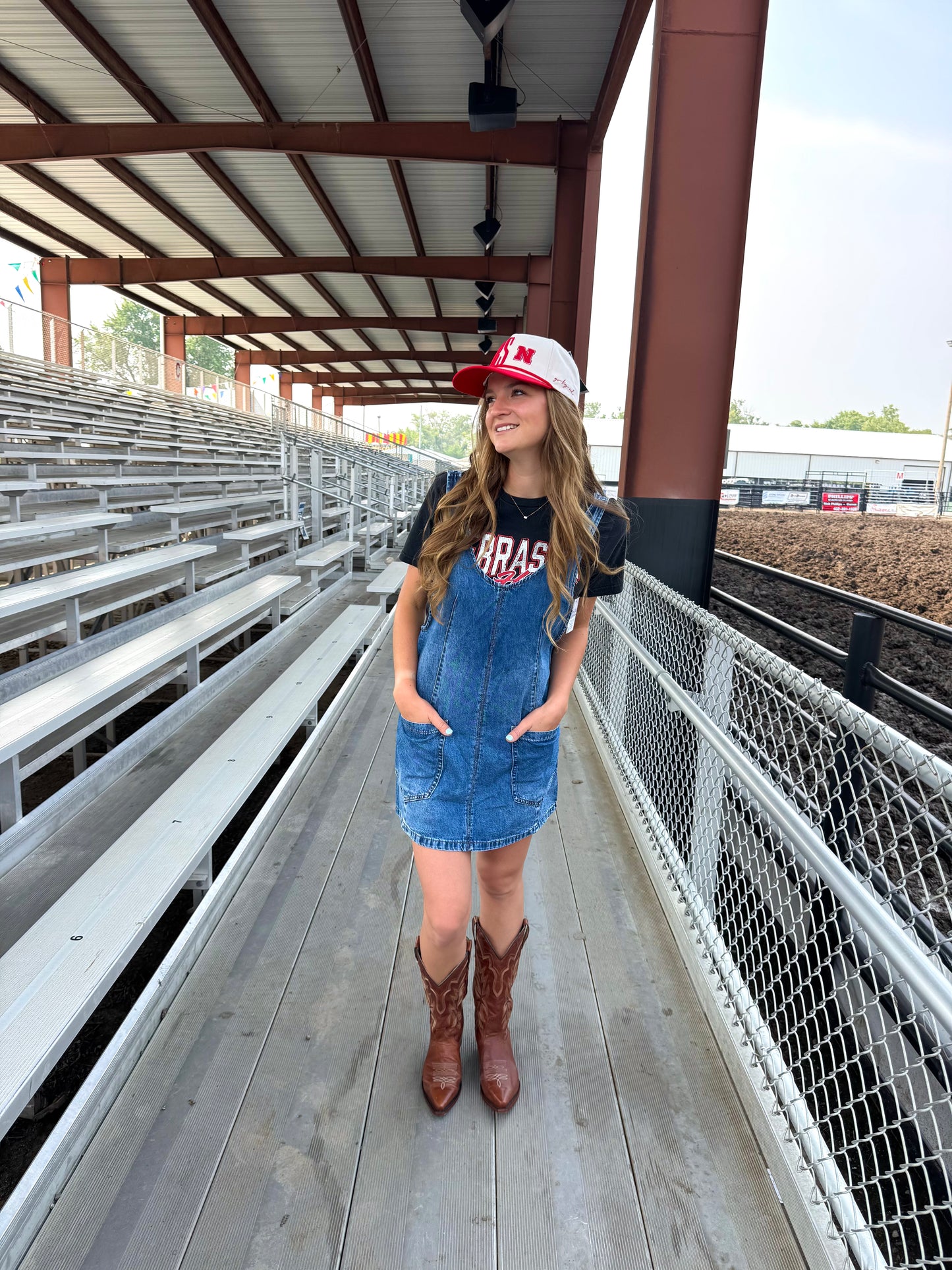 Denim Overall Dress