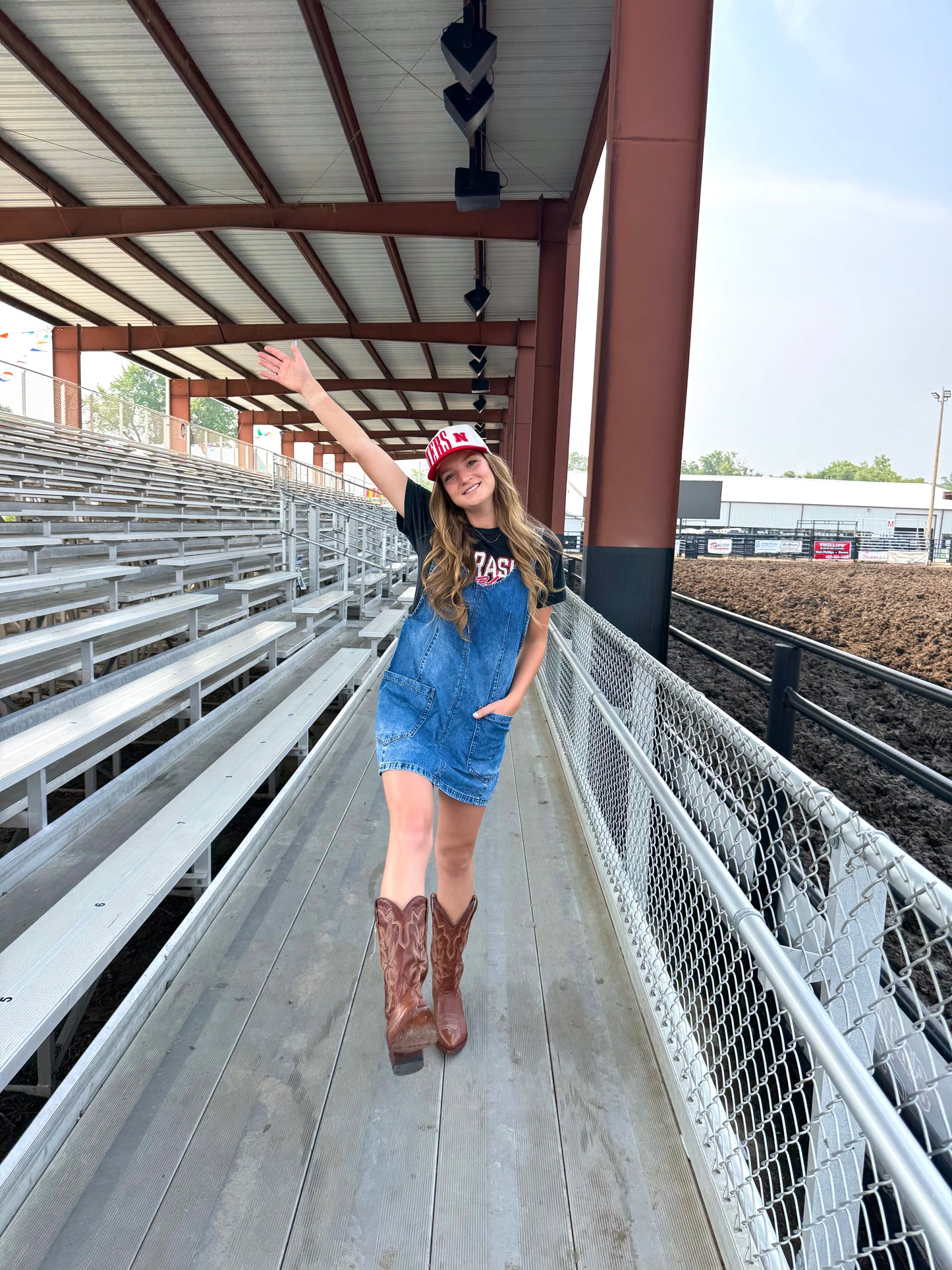 Denim Overall Dress