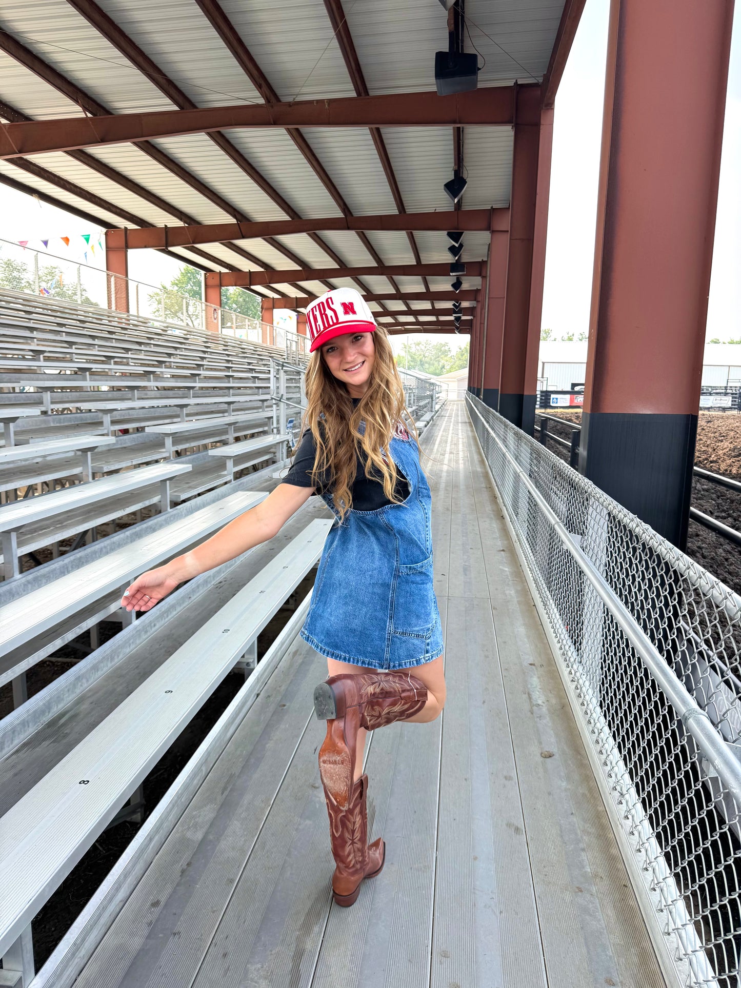 Denim Overall Dress