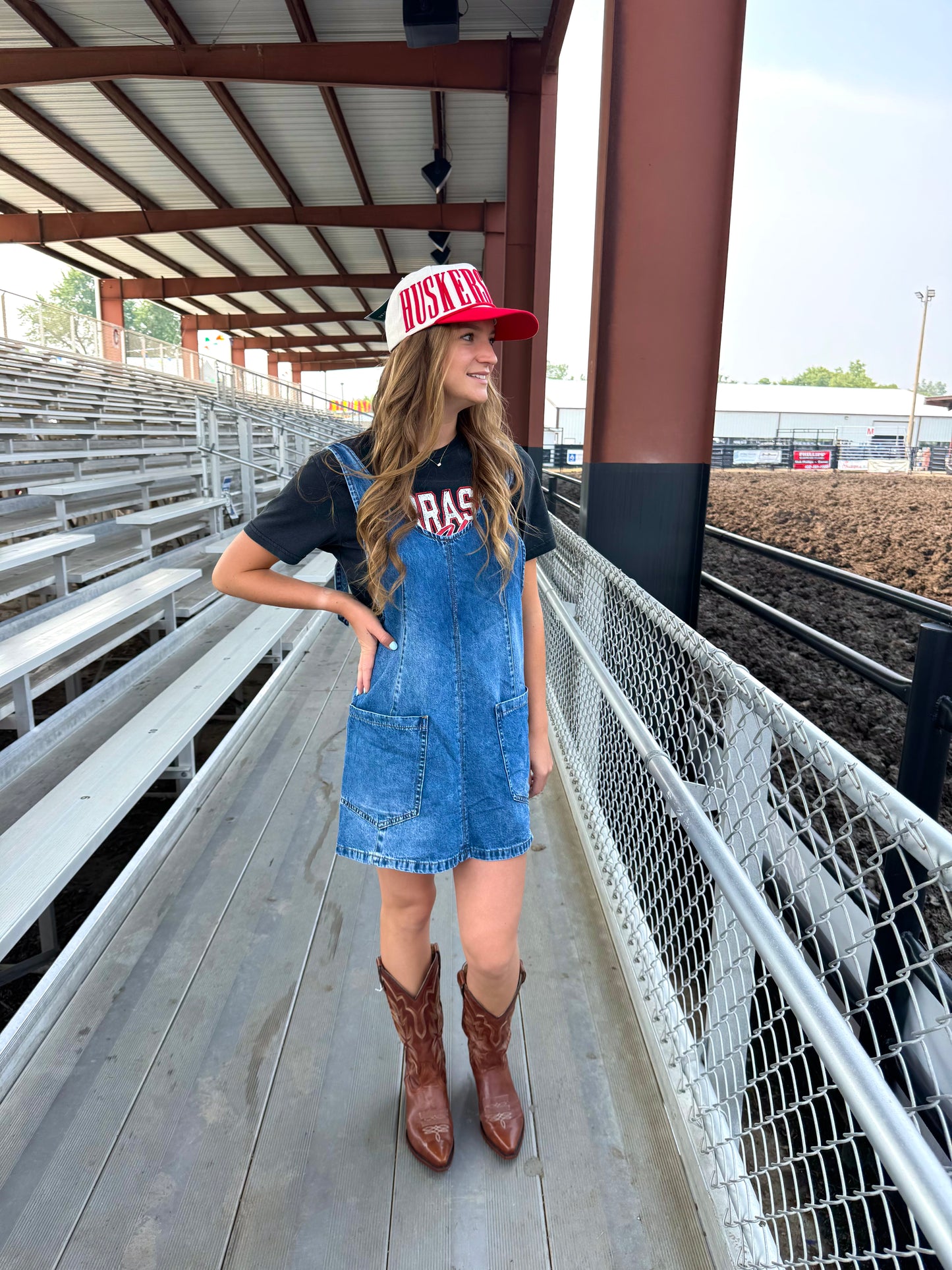 Denim Overall Dress