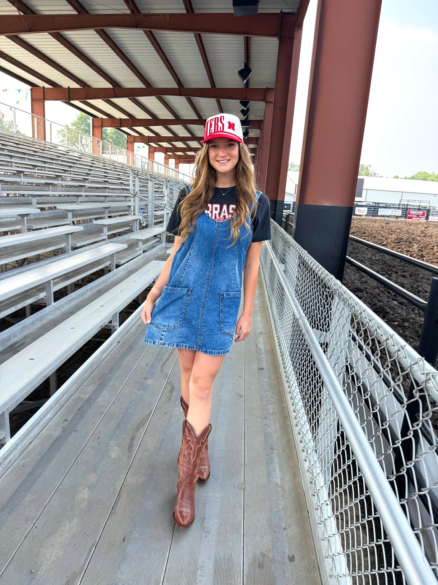 Denim Overall Dress