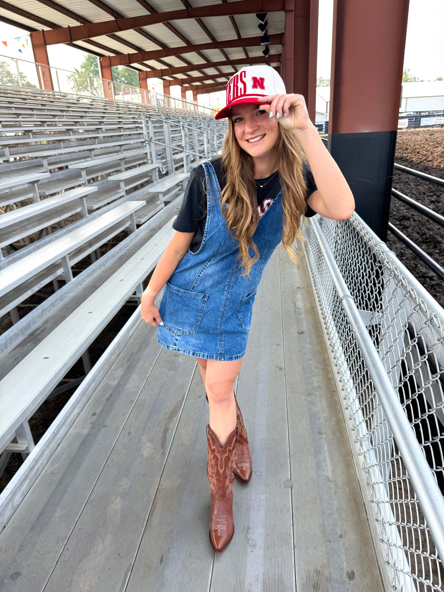 Denim Overall Dress