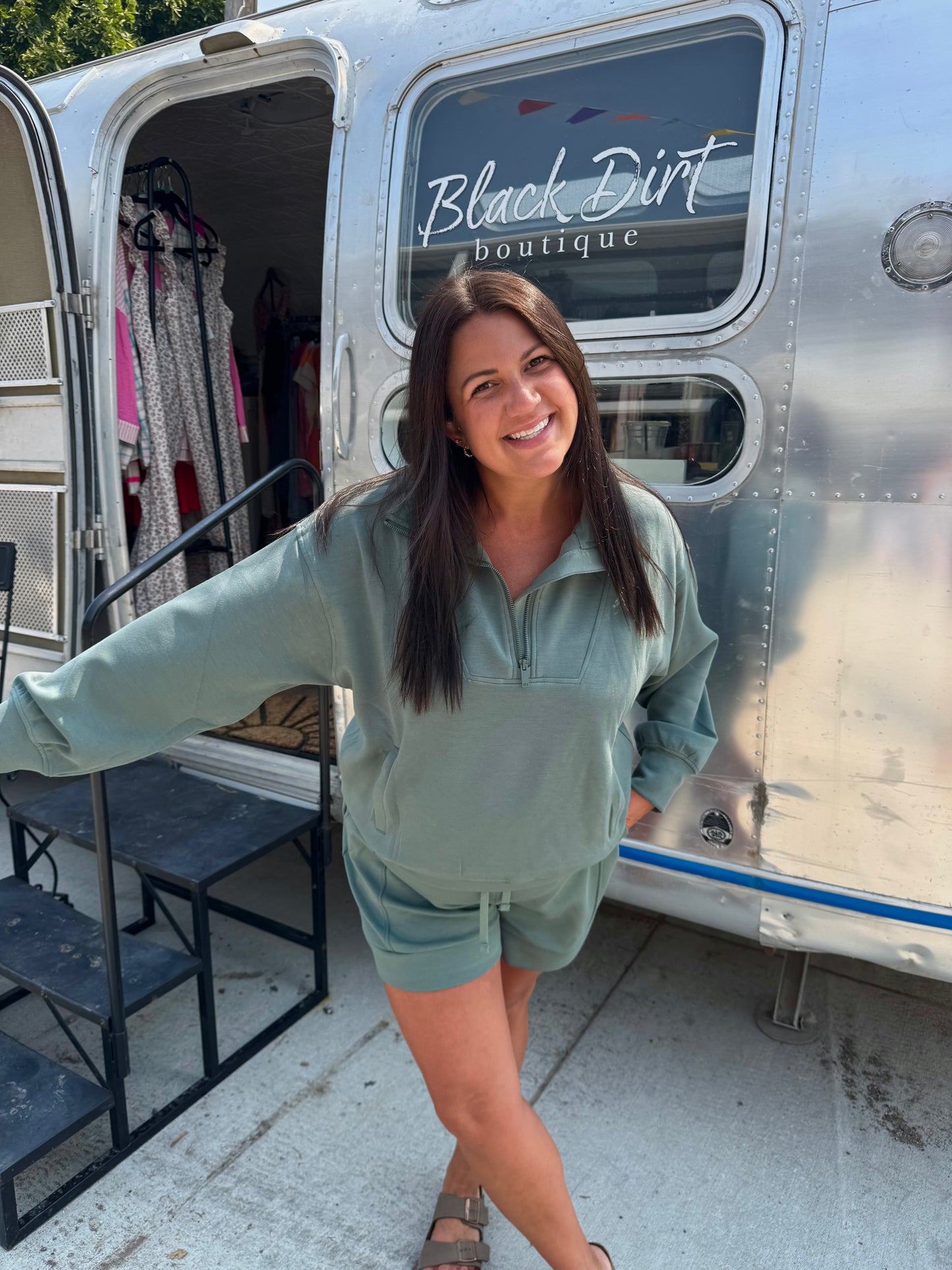 Eucalyptus Scuba Quarter Zip