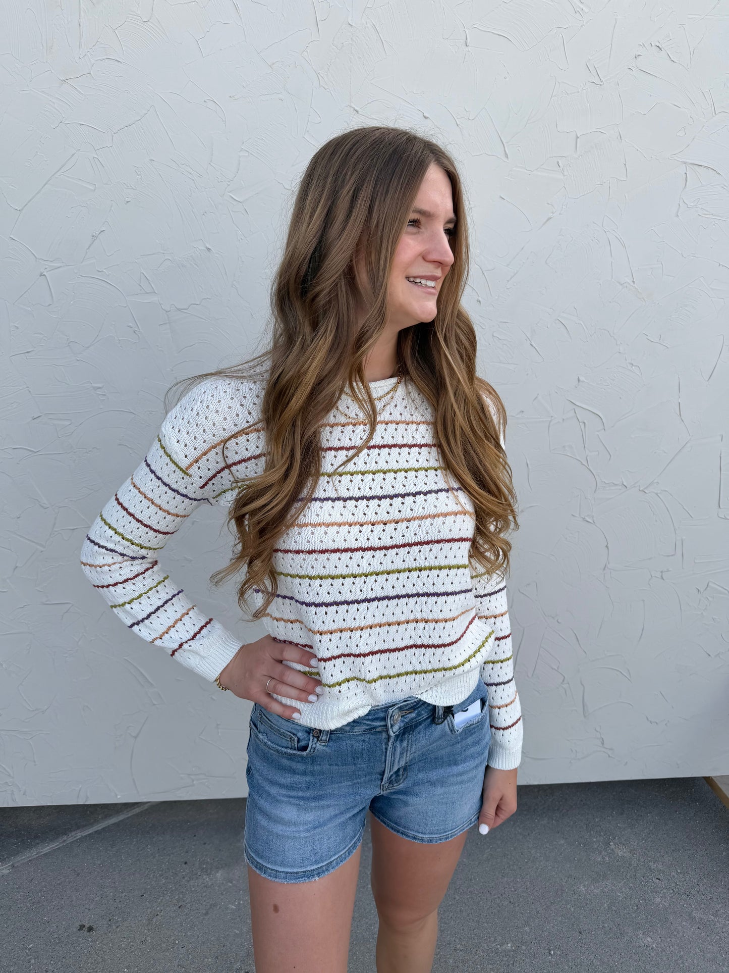 Multi Colored Striped Sweater