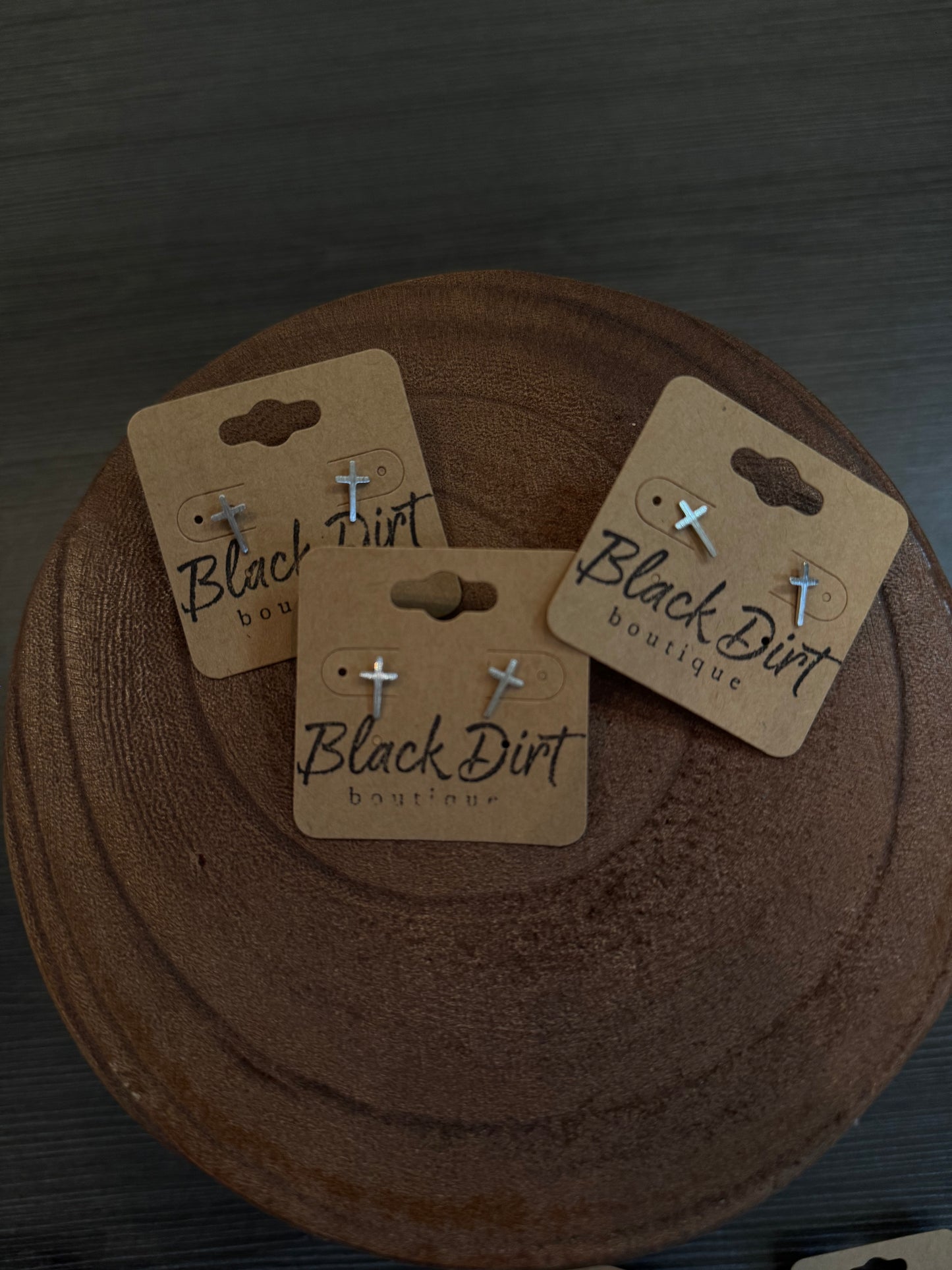 Cross Stud Earrings