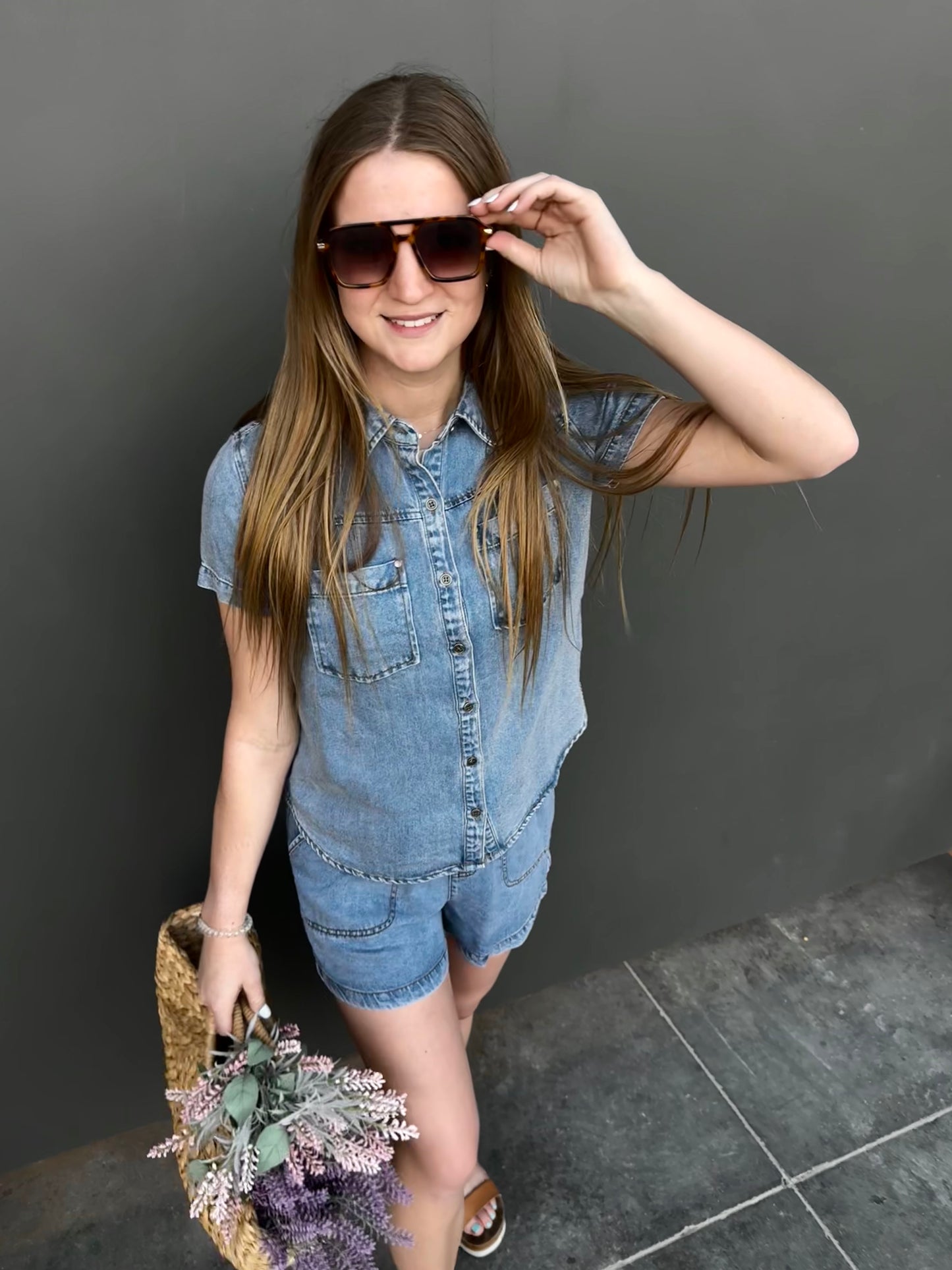 Chambray Button Up