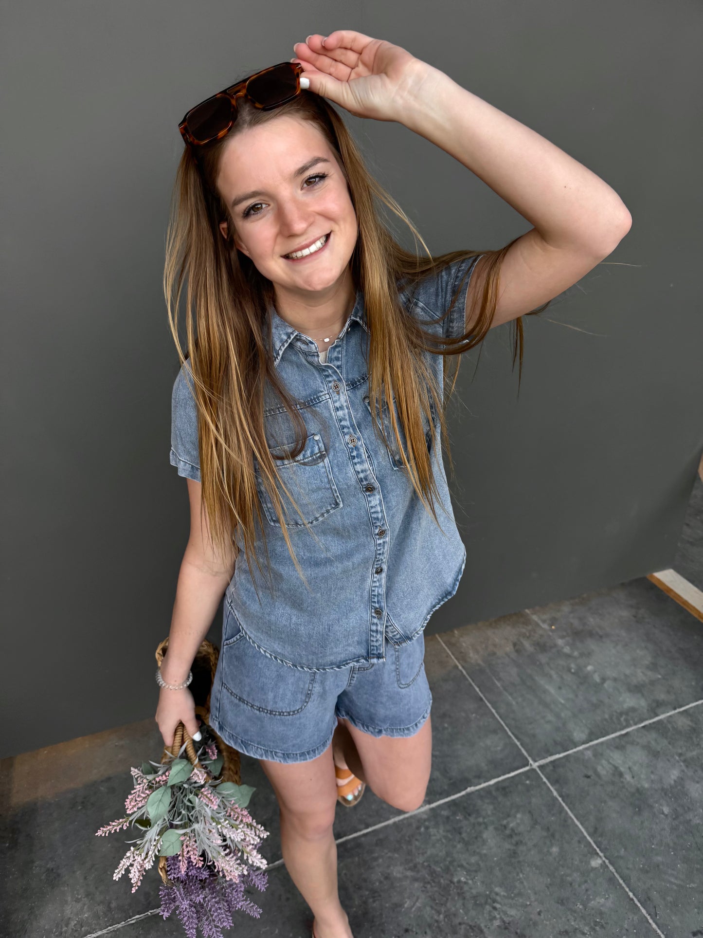 Chambray Button Up