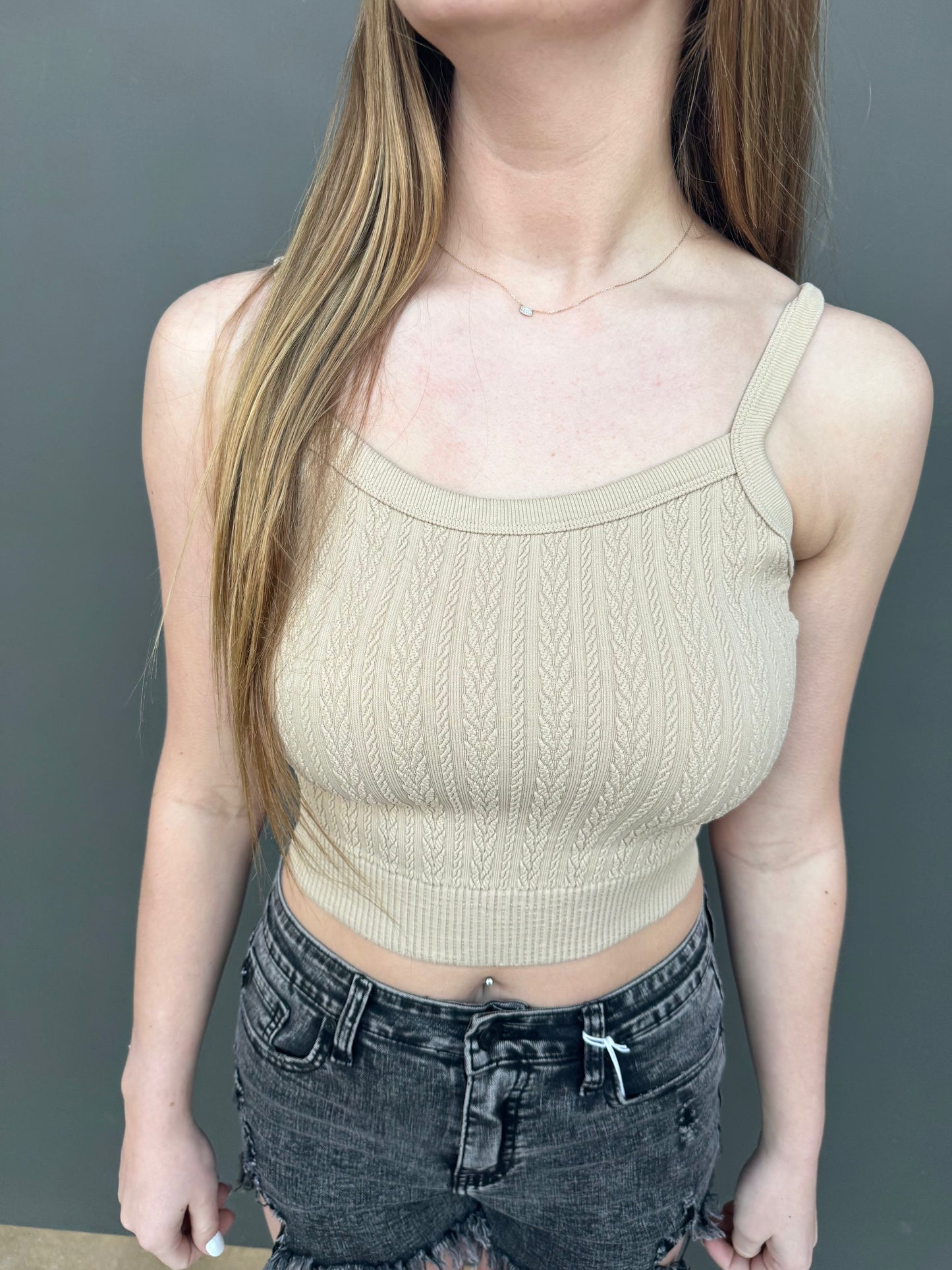 Cable Ribbed Layering Tank