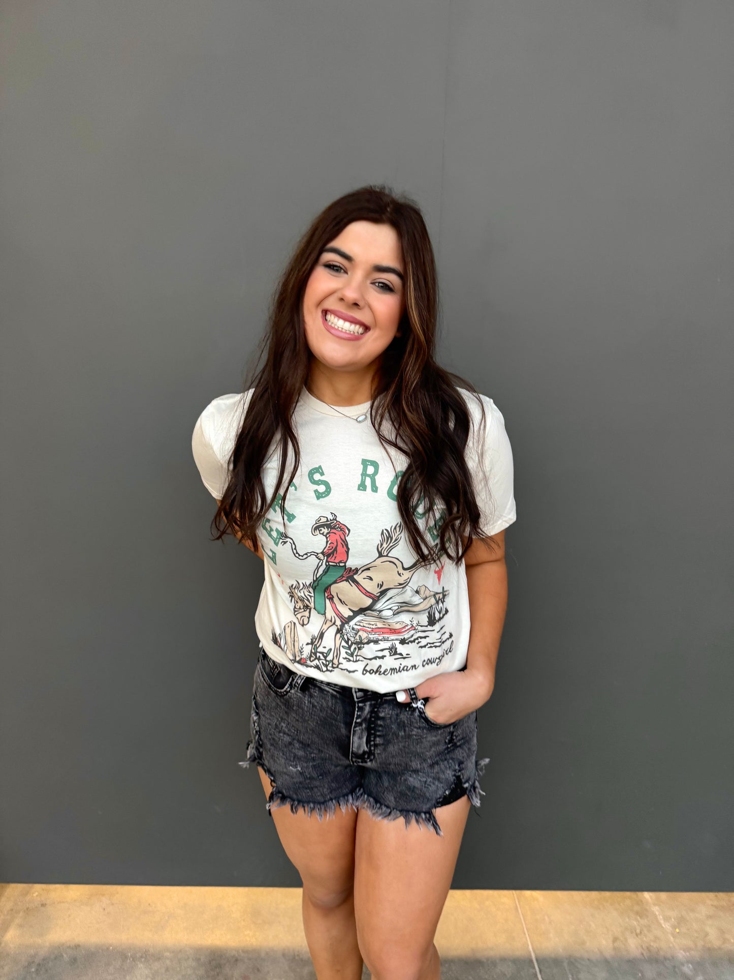 Distressed Black Frayed Hem Shorts