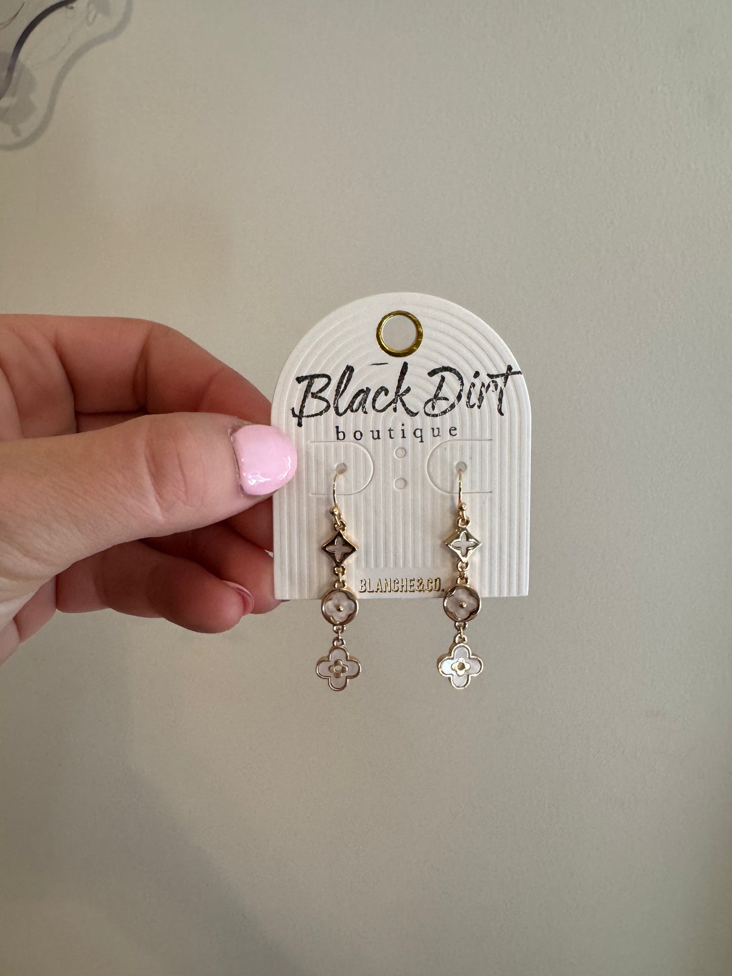 Natural Clover Earrings