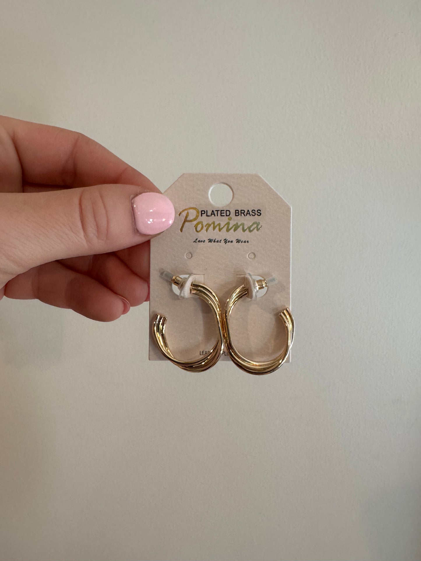 Half Twist Hoop Earrings