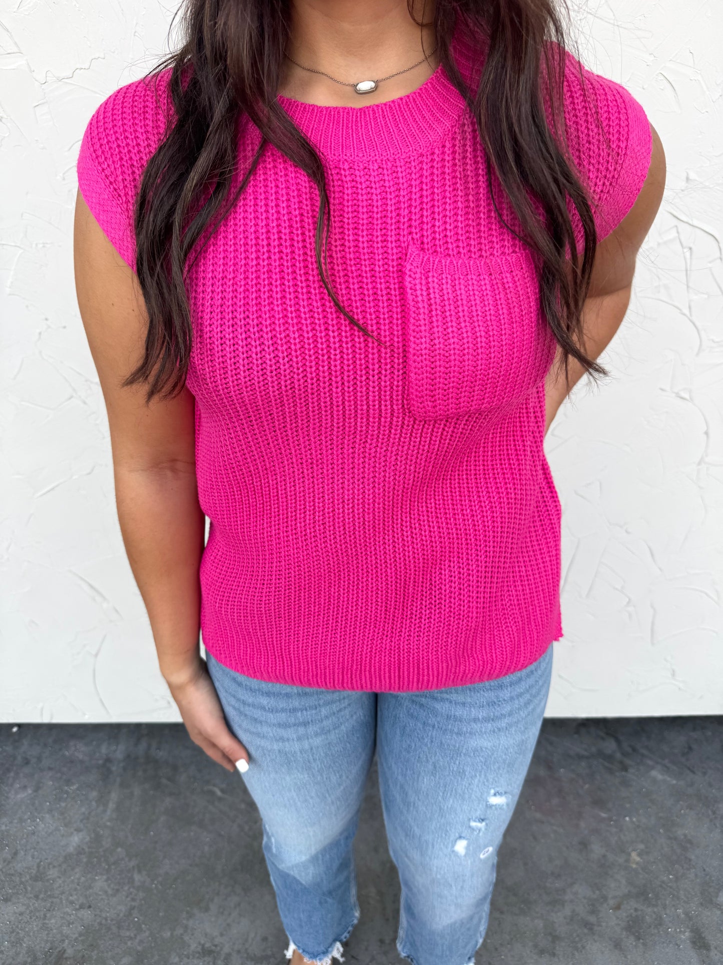 Christa Sweater Vest Top