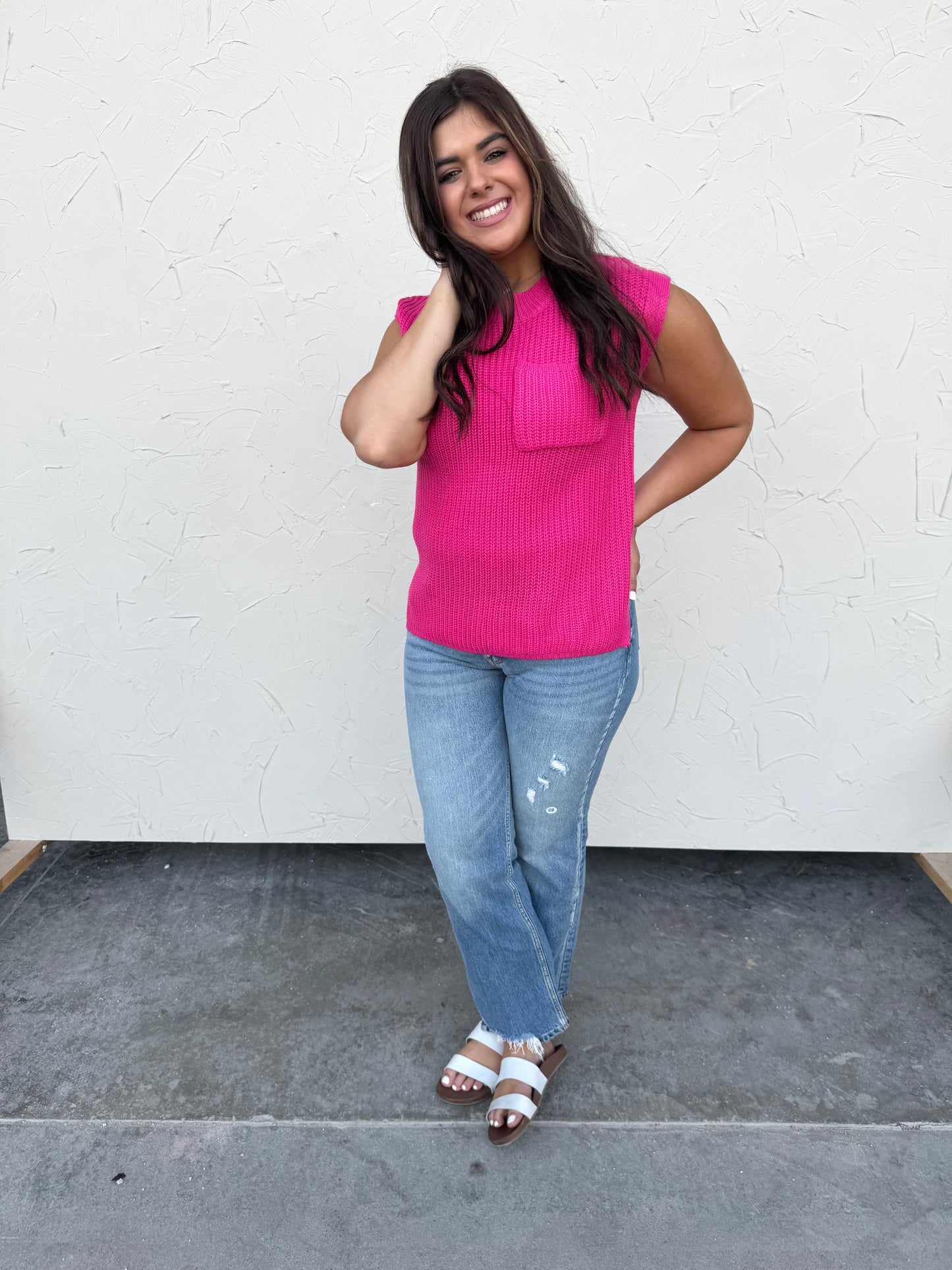 Christa Sweater Vest Top