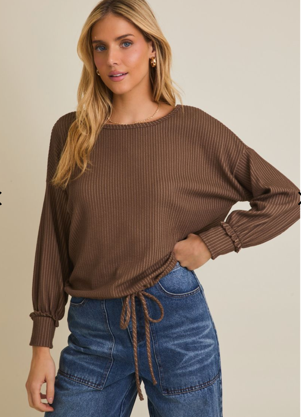 Mocha Tie Bottom Top