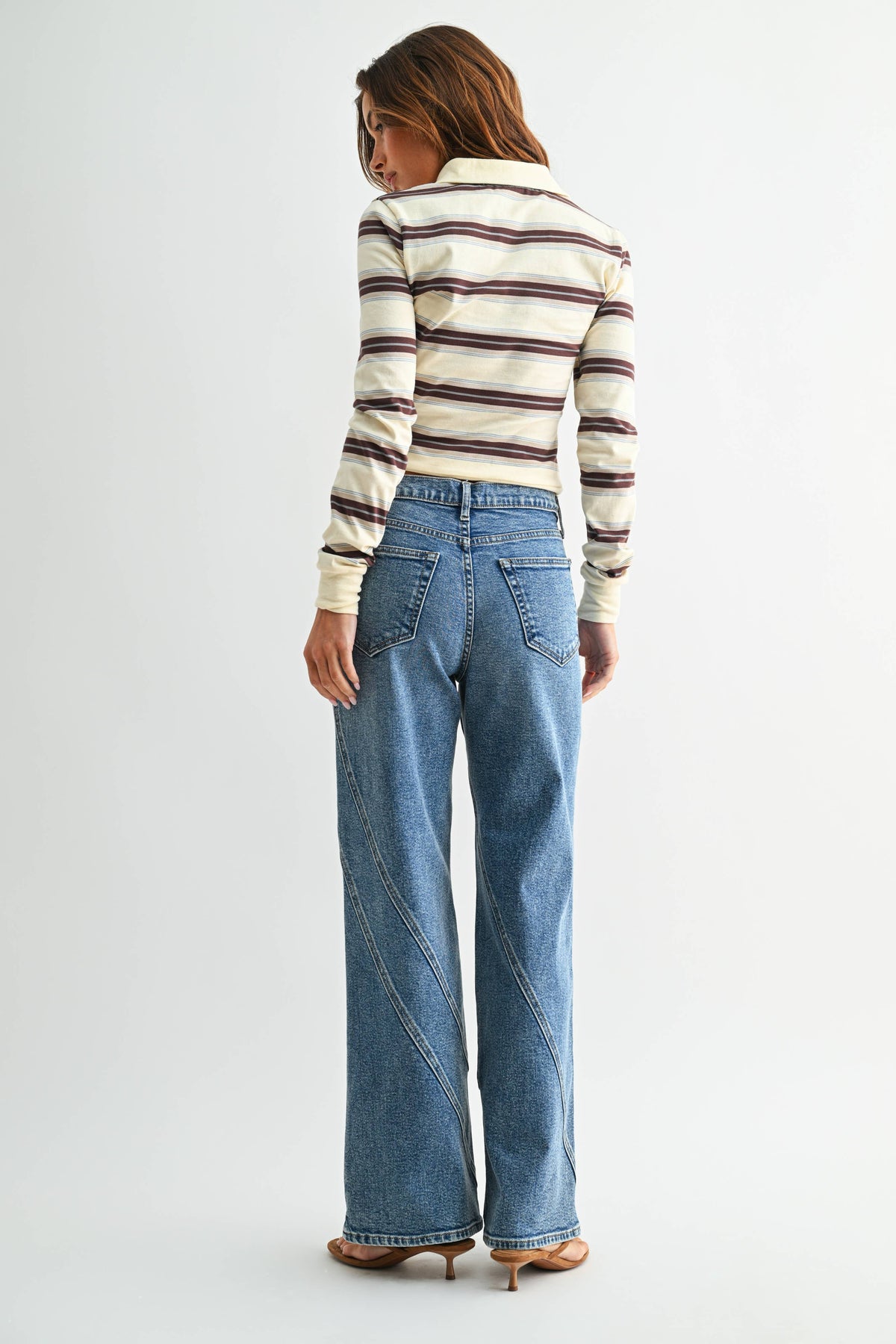 Asymmestric Straight Jeans