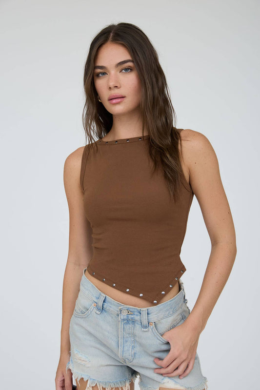 Studded Asymmetrical Tank