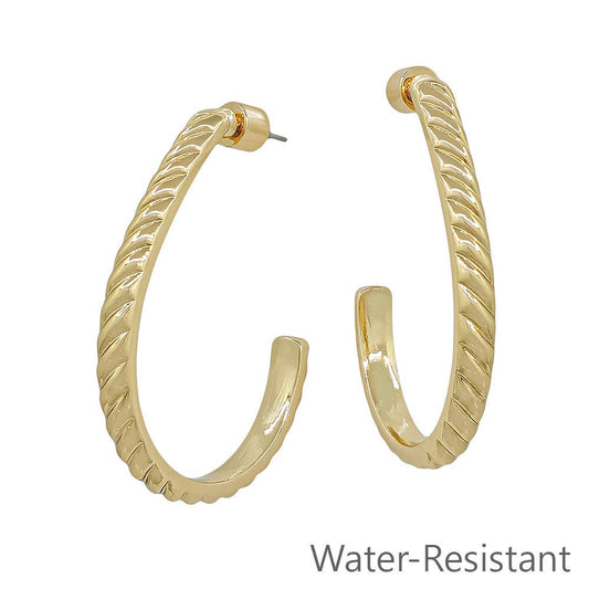 Wave Textured Earring