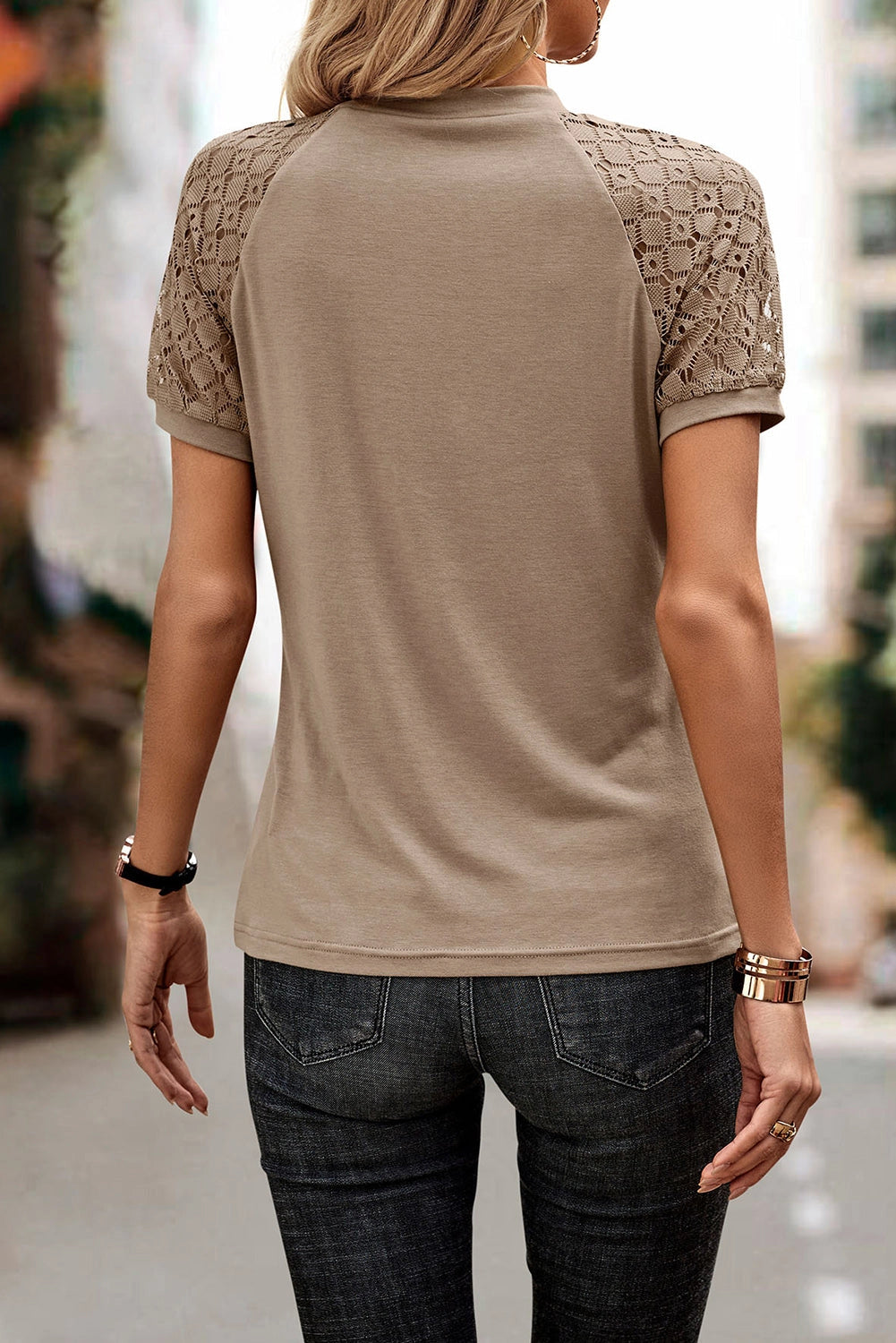 Lace Raglan Tee