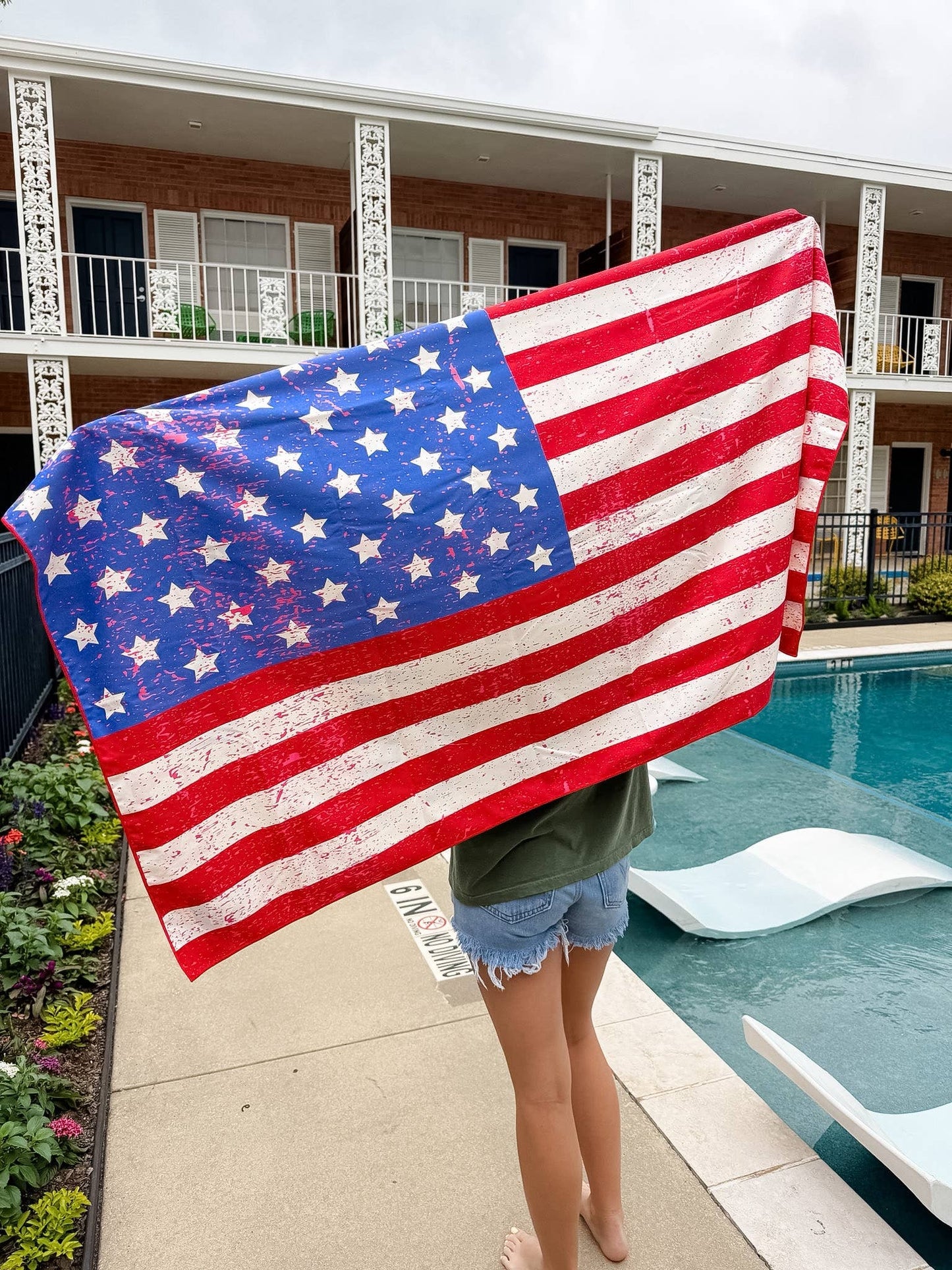 USA Flag & Bows Towel