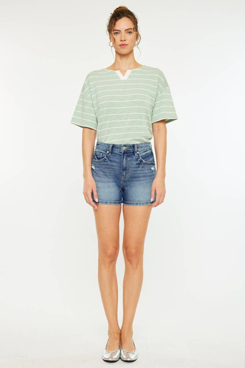 High Rise Mom Shorts