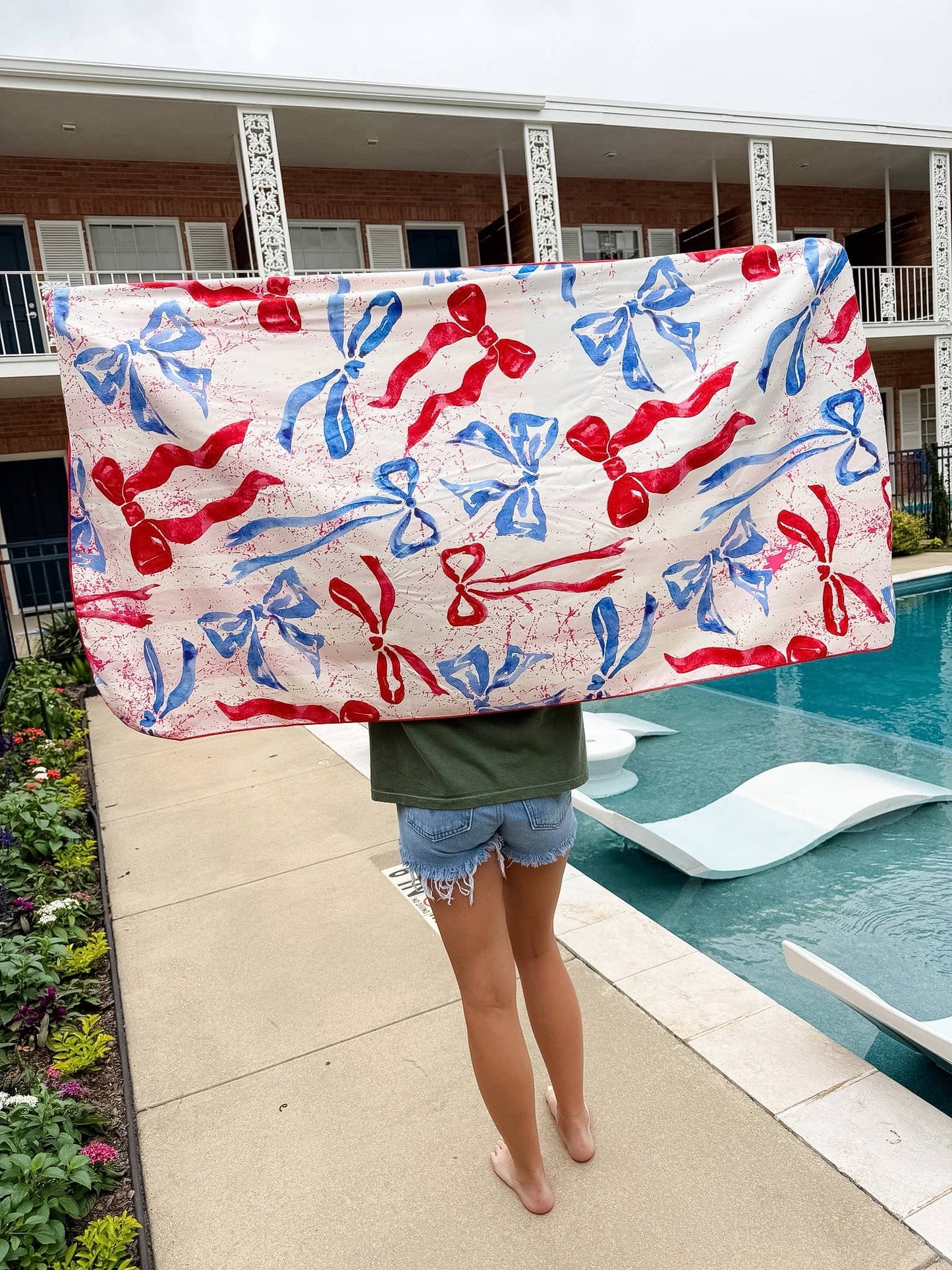 USA Flag & Bows Towel