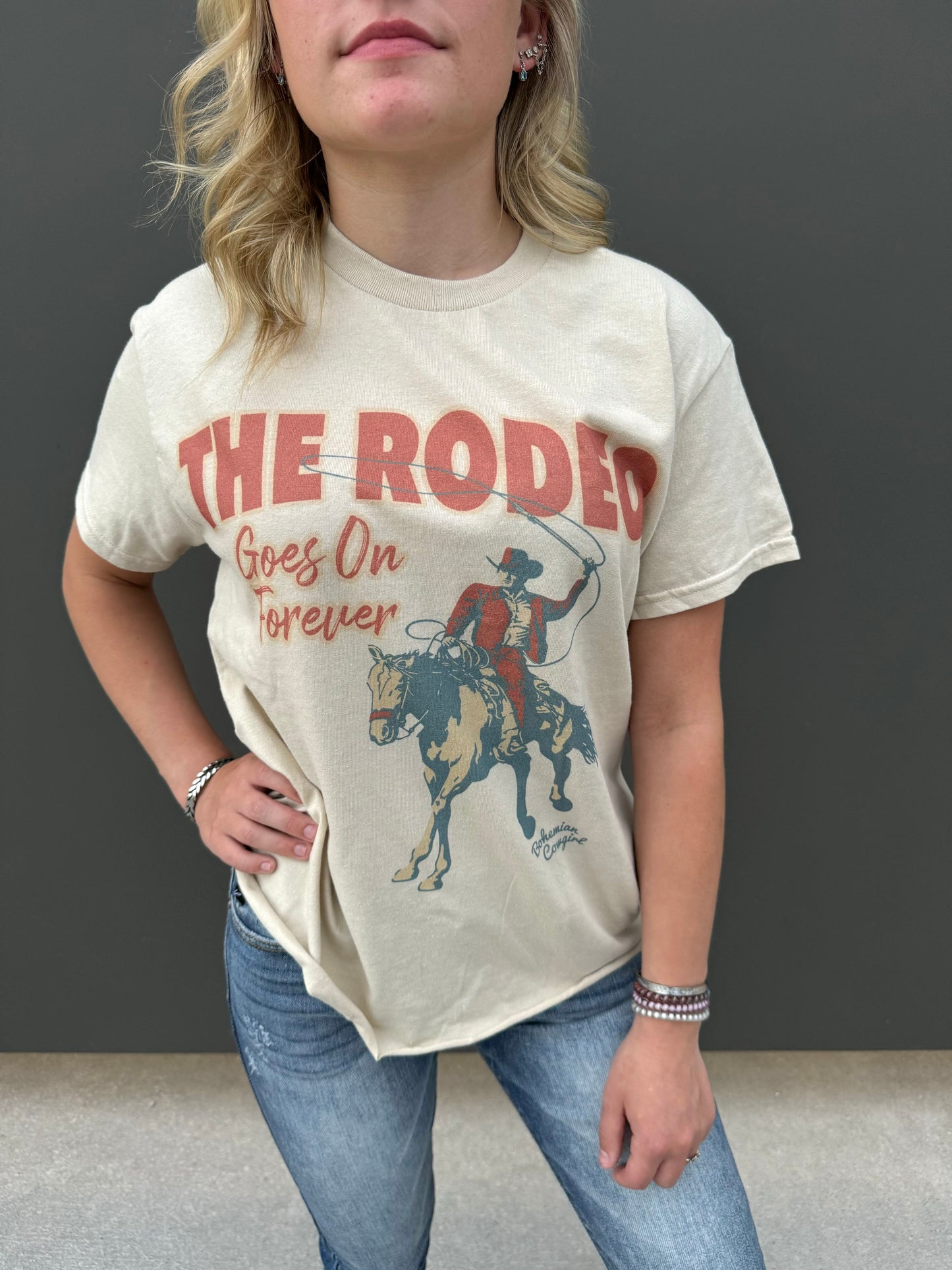 Rodeo Goes On Tee