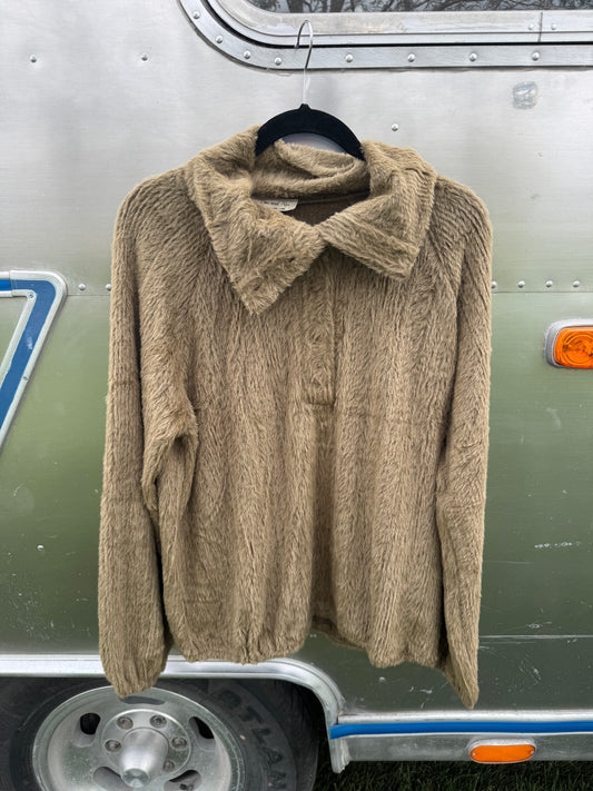 Fuzzy Mocha 1/4 Button