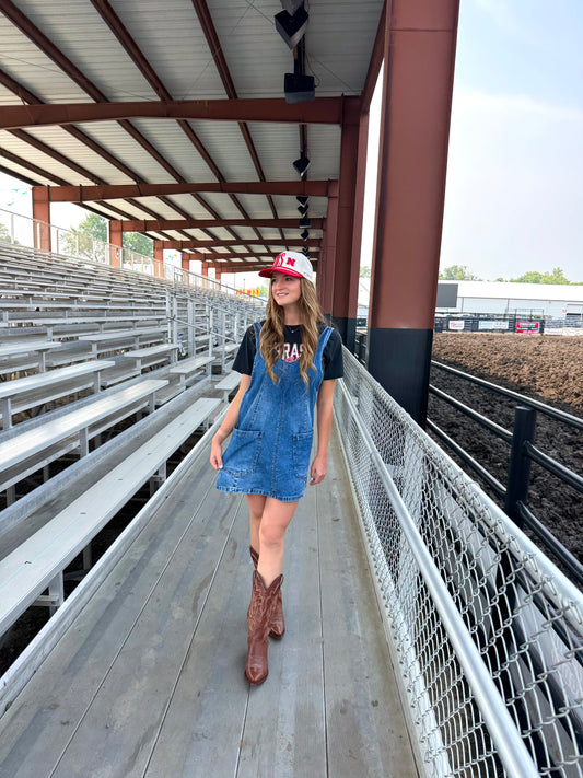 Denim Overall Dress