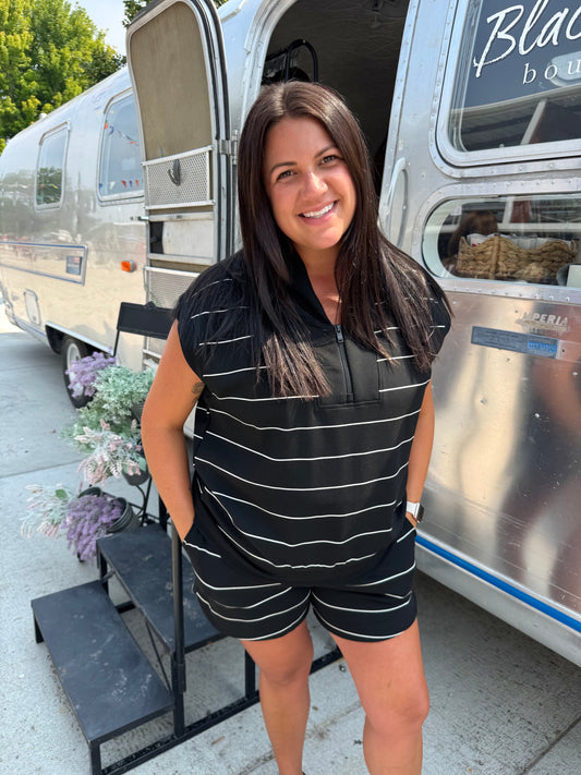 Scuba Stripe Qtr Zip