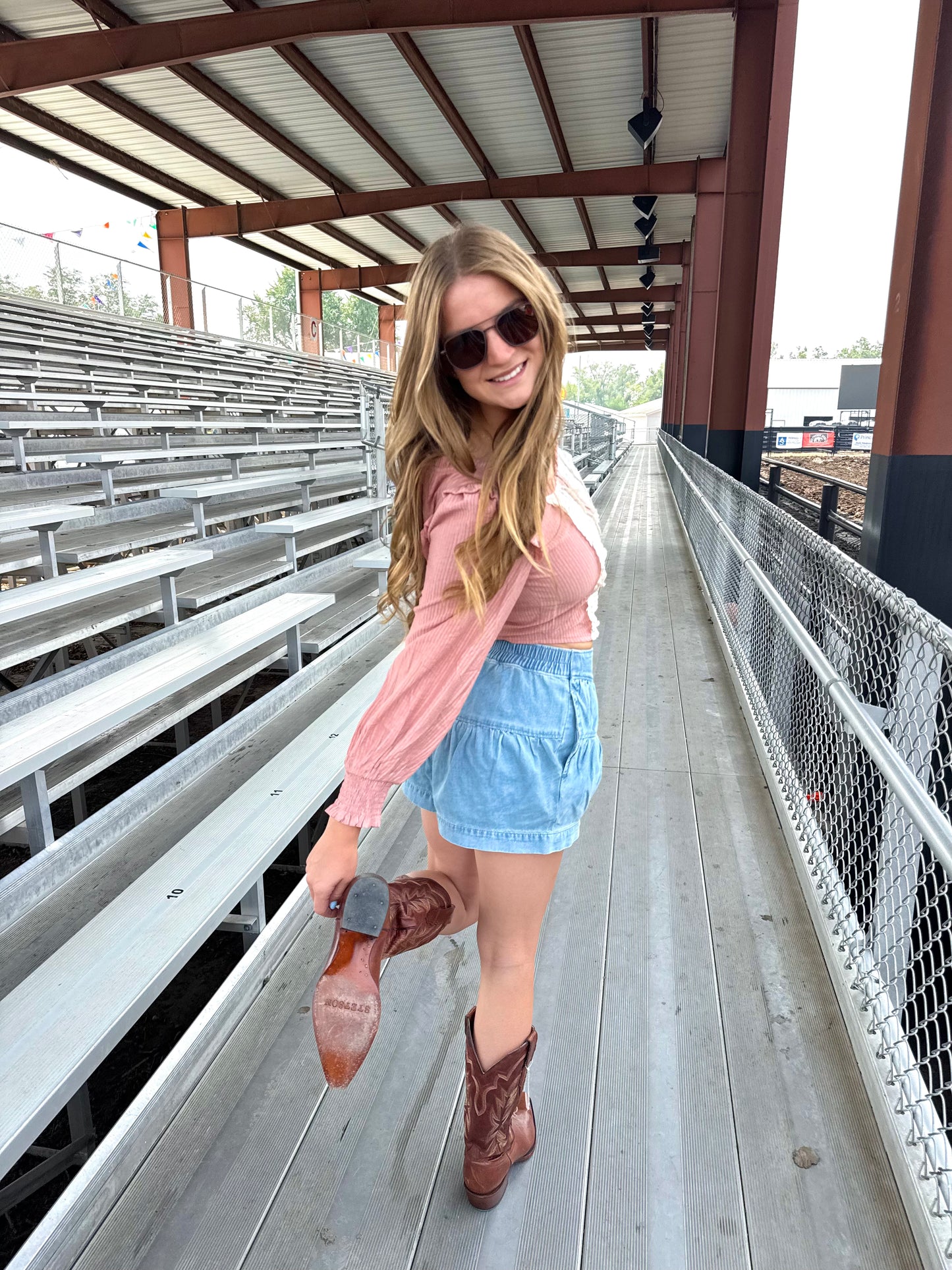 Corset Contrast Top
