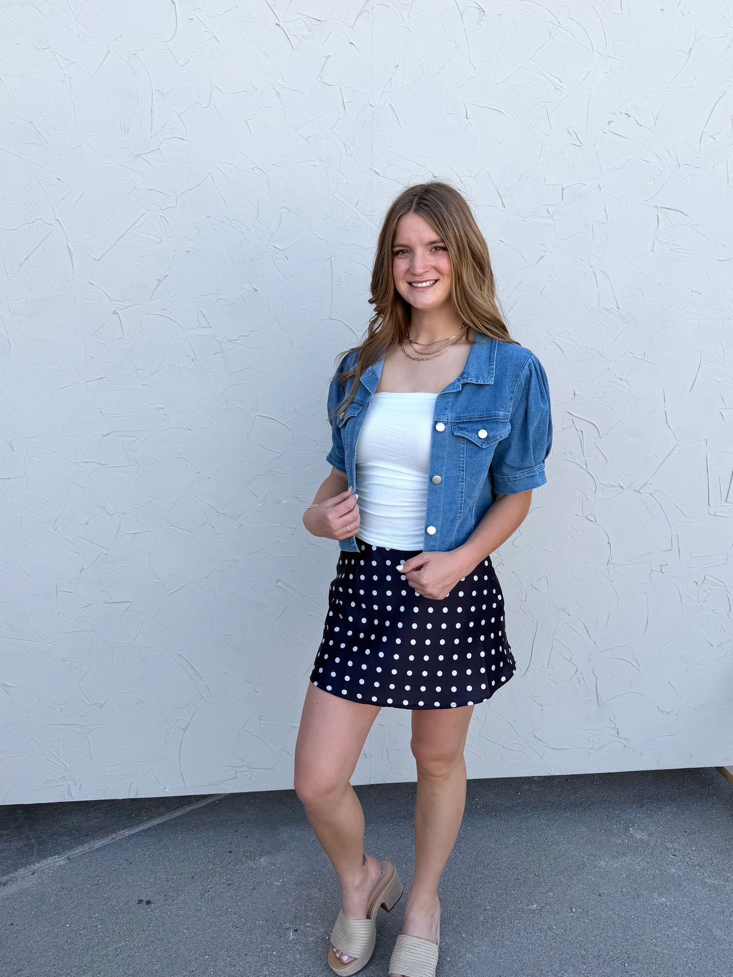 Polka Dot Mini Skirt