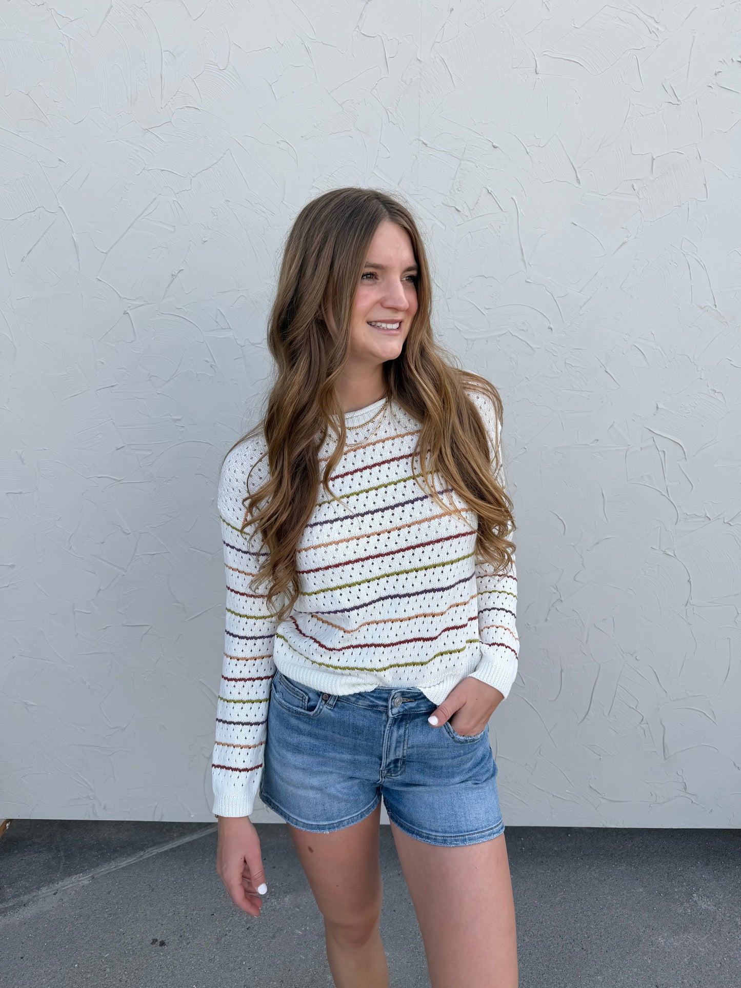 Multi Colored Striped Sweater
