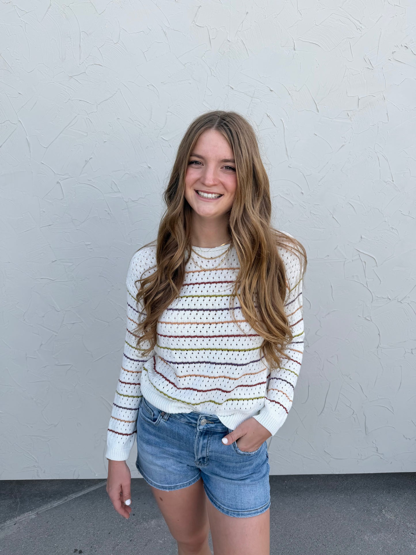 Multi Colored Striped Sweater