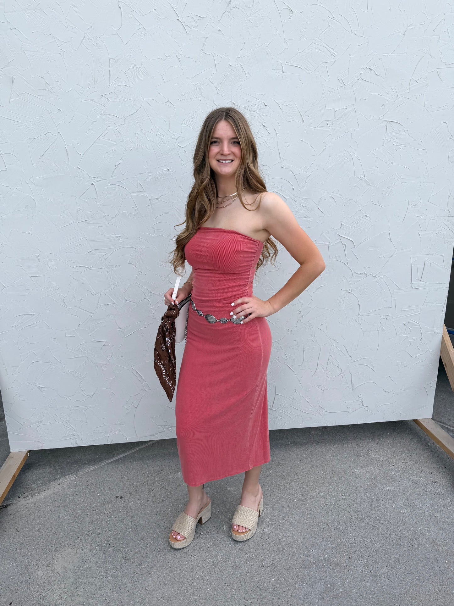 Lava Ribbed Midi Dress