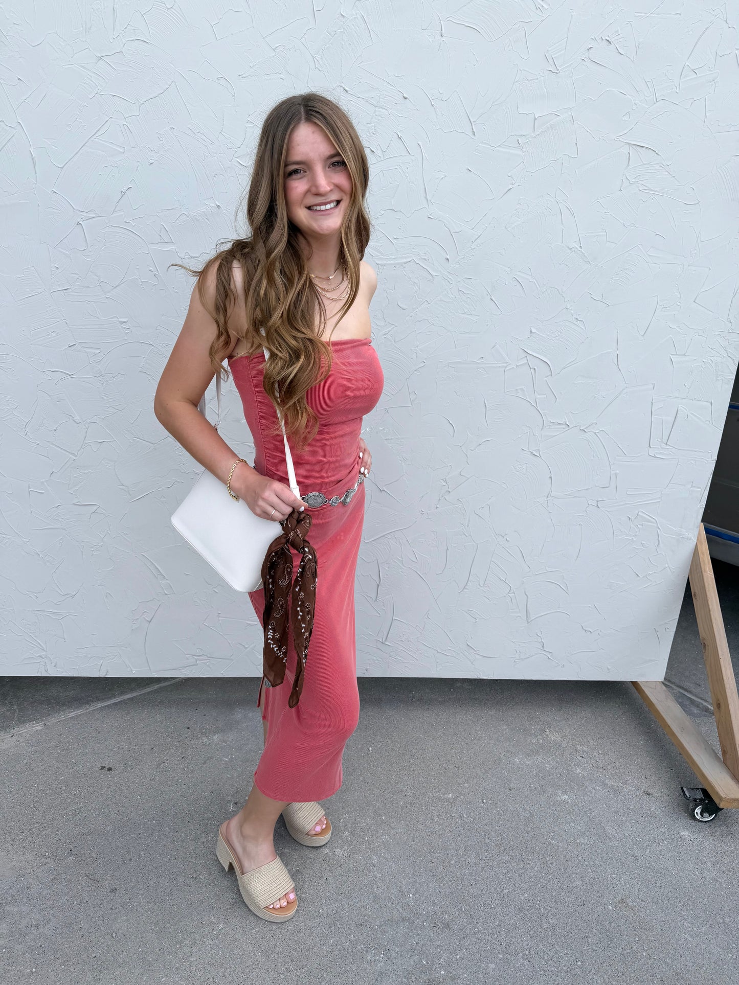 Lava Ribbed Midi Dress