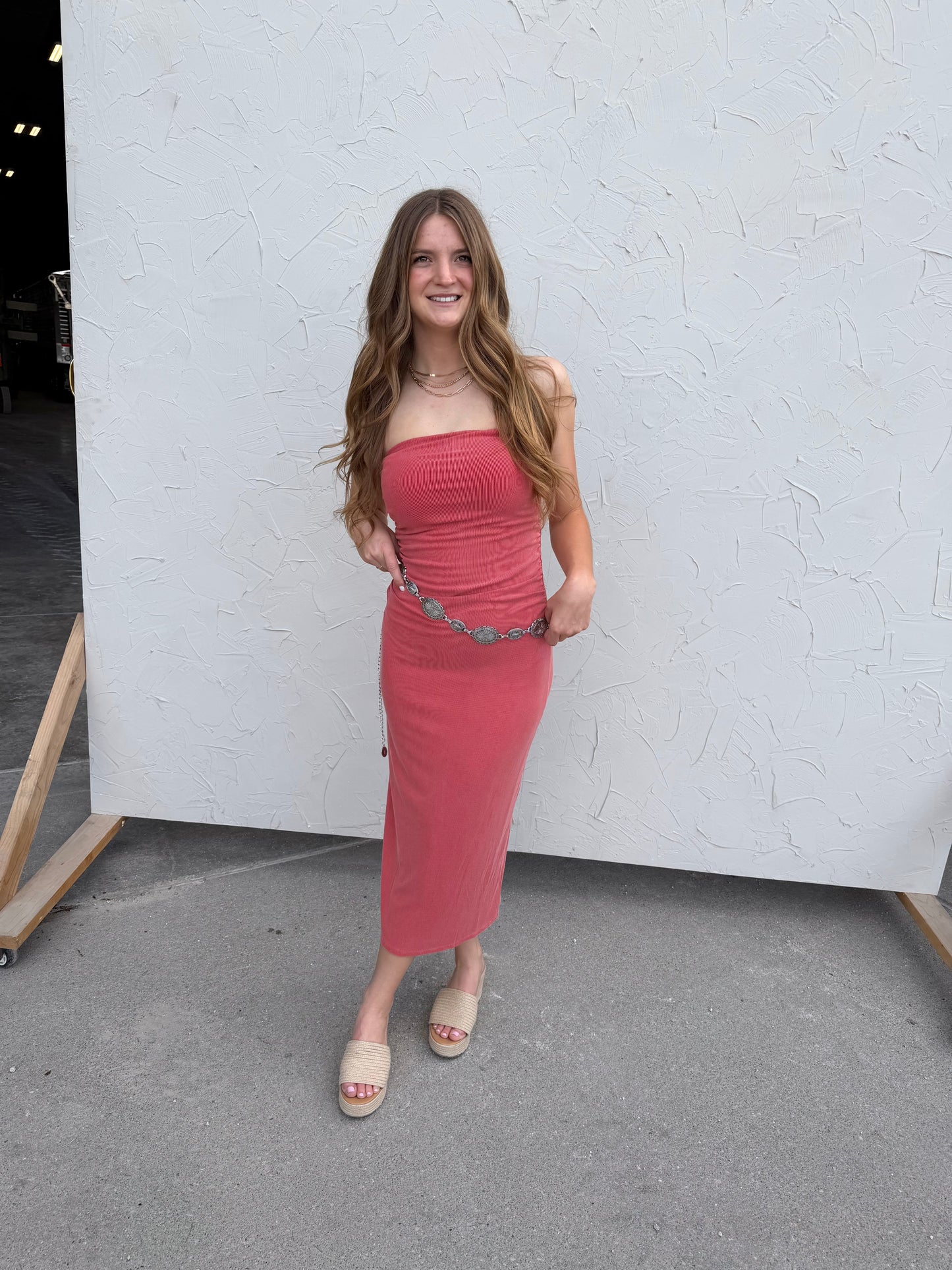 Lava Ribbed Midi Dress