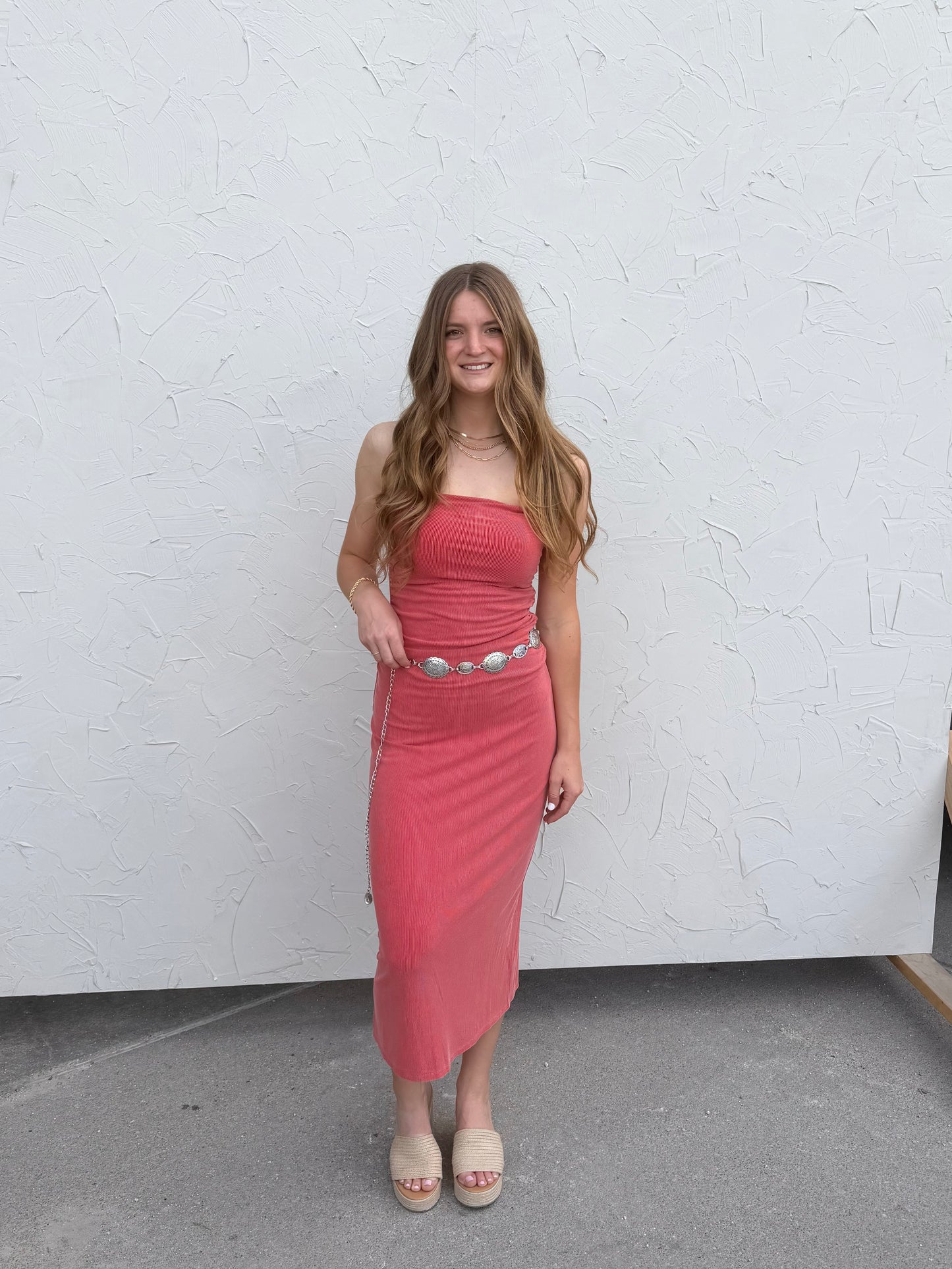 Lava Ribbed Midi Dress