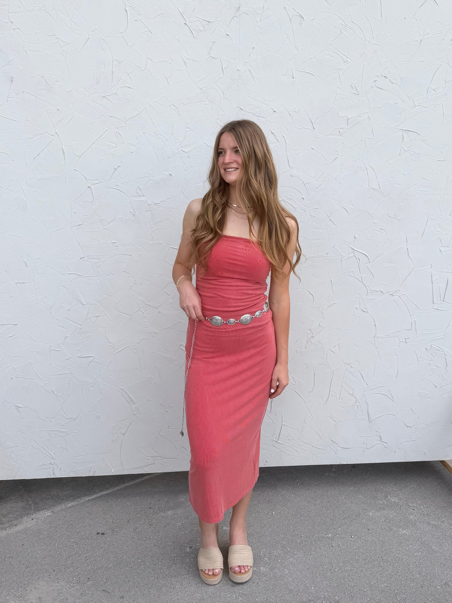 Lava Ribbed Midi Dress
