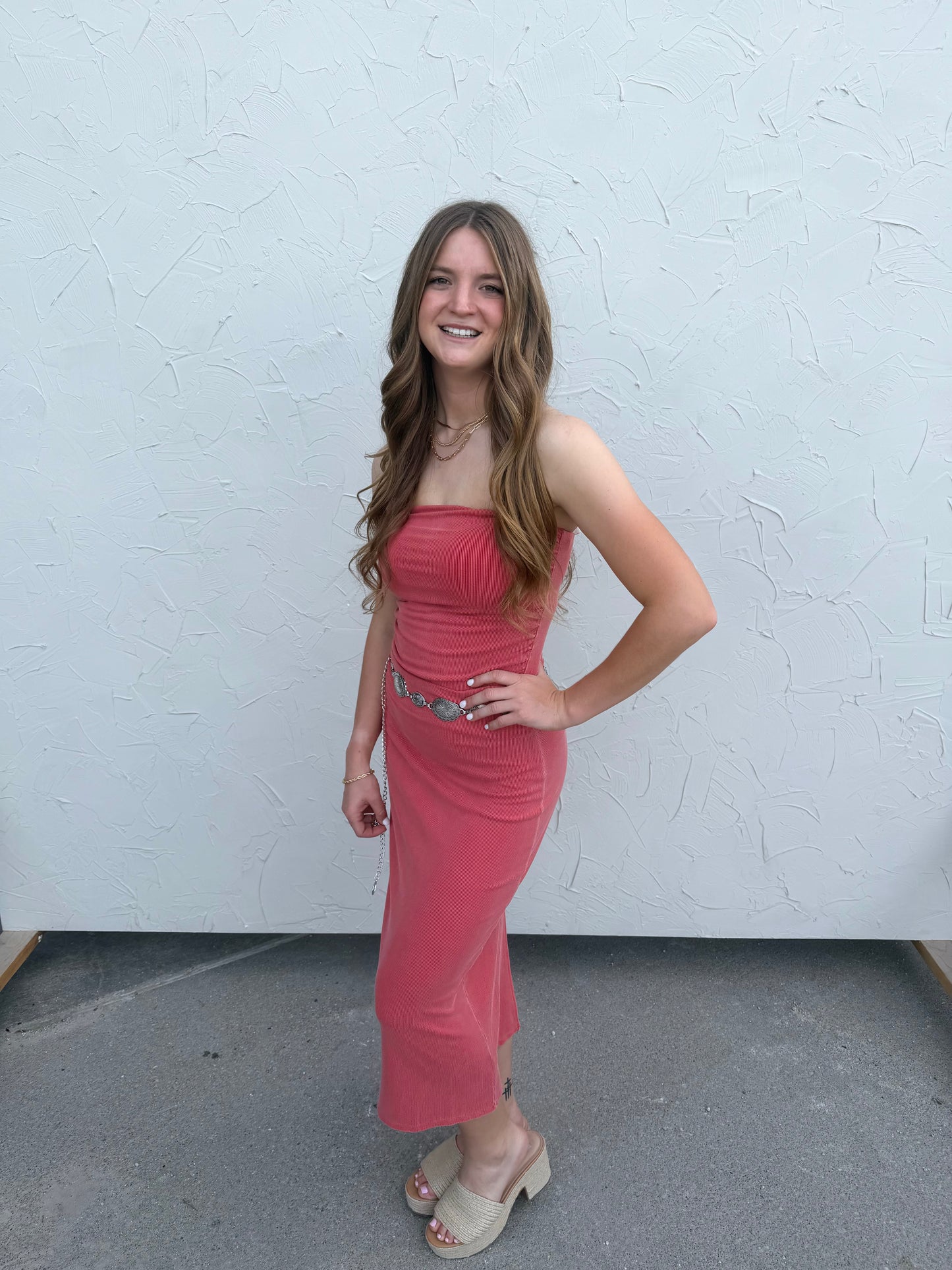 Lava Ribbed Midi Dress