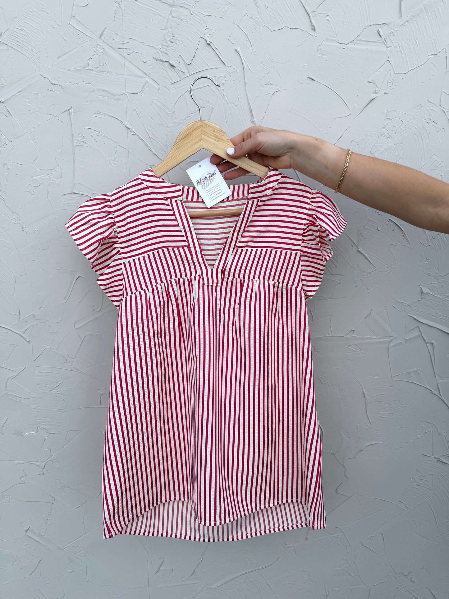 Ruby Stripes Top