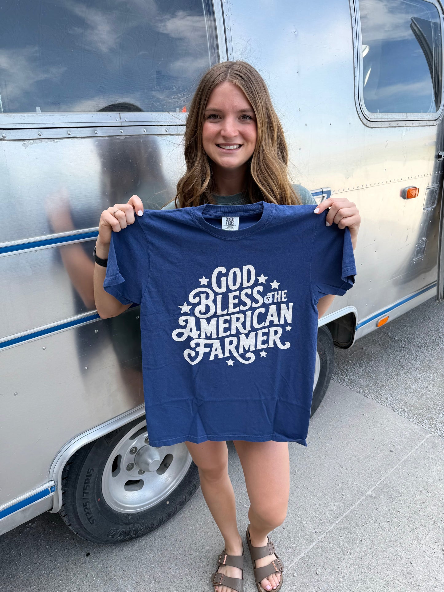 God Bless American Farmers Tee