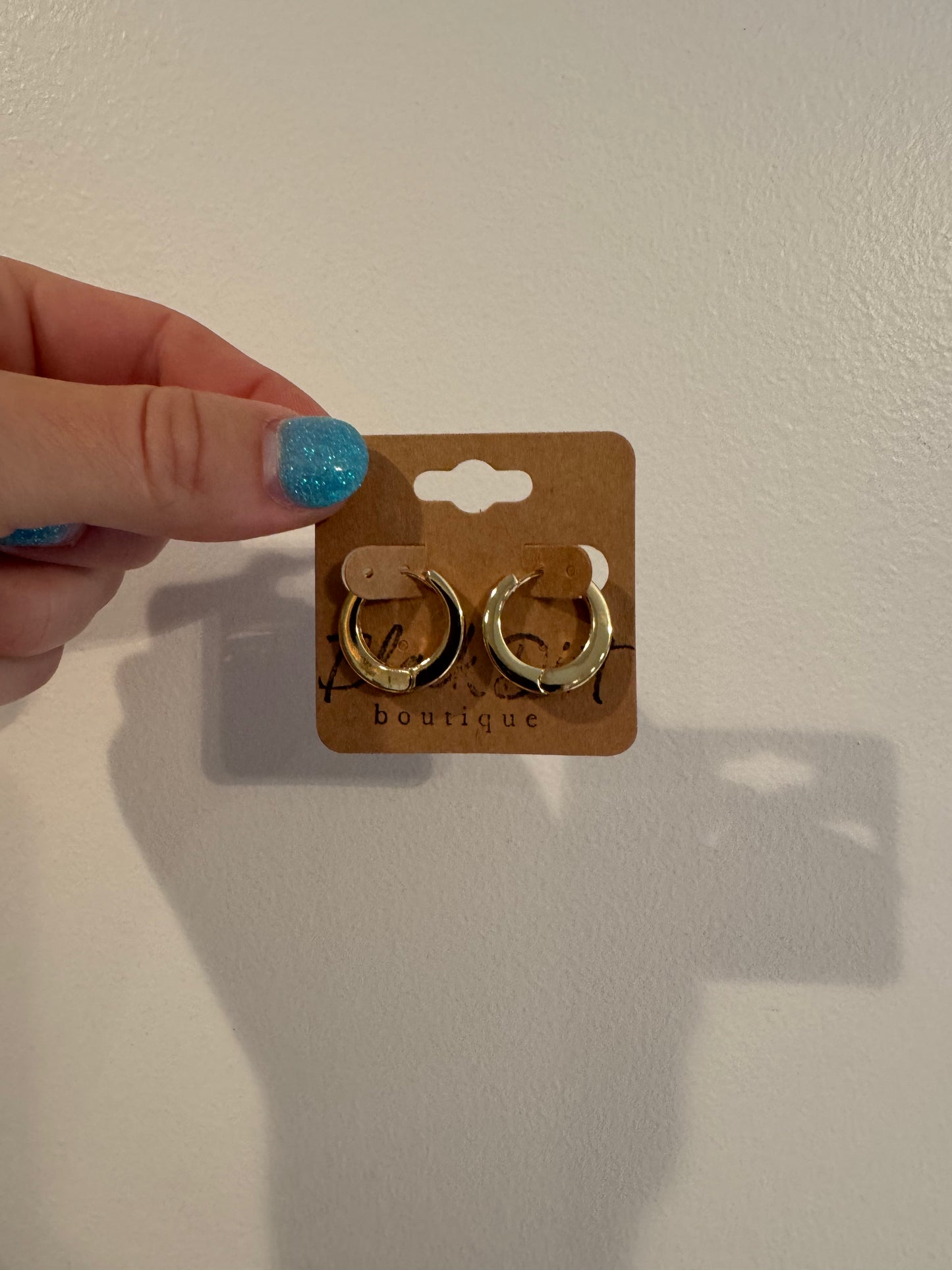 Skinny Paved Hinge Hoops