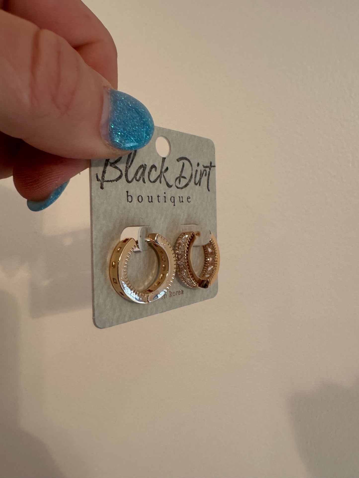 Chunky Pave Hinge Earrings