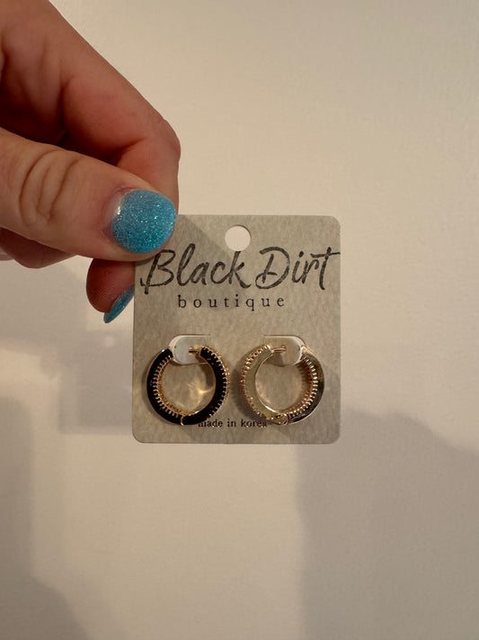 Chunky Pave Hinge Earrings