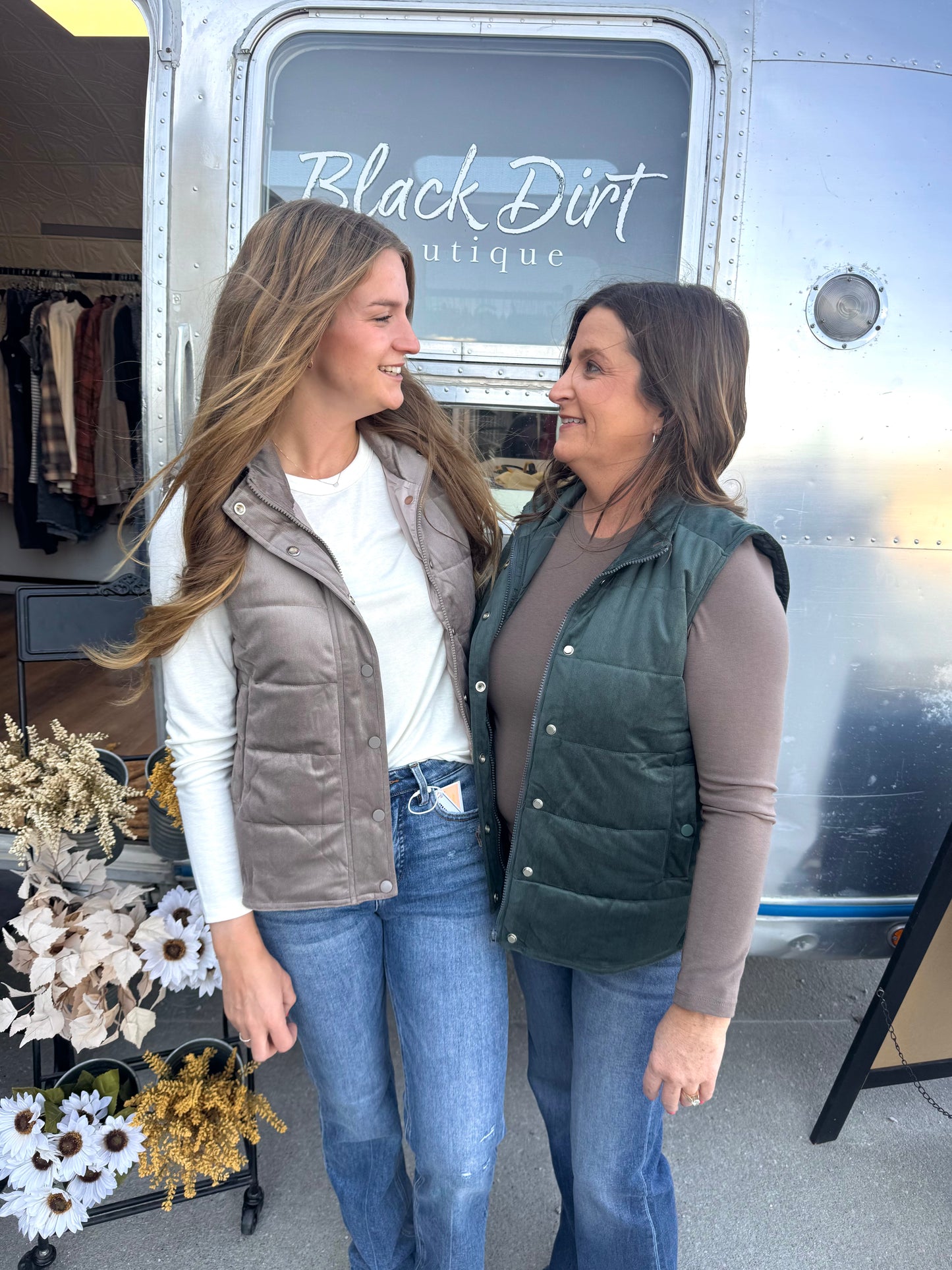 Corduroy Puffer Vest