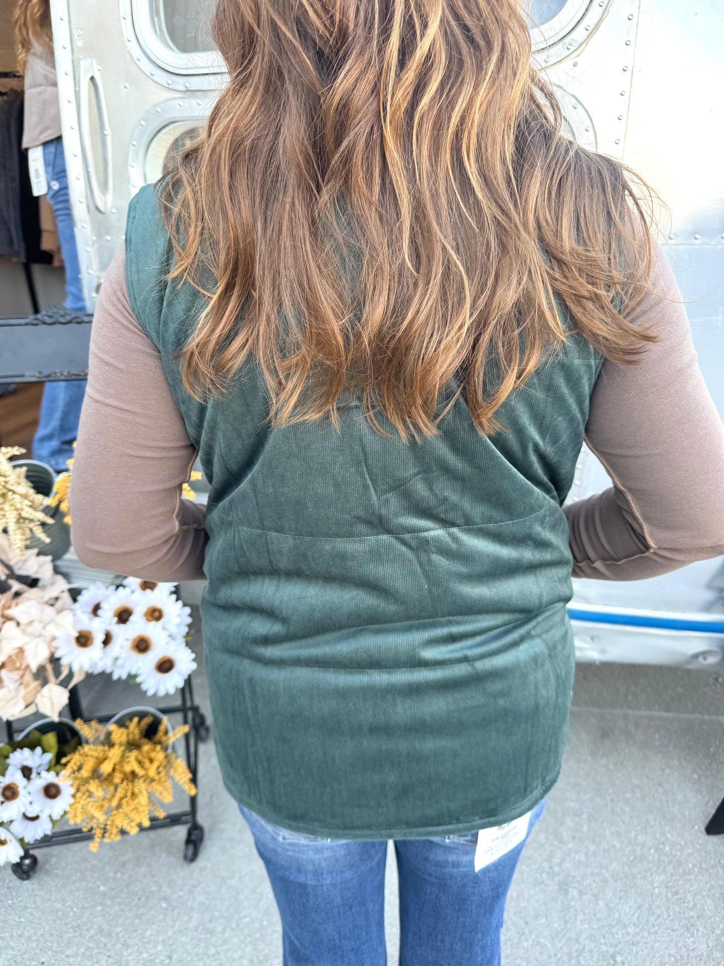 Corduroy Puffer Vest